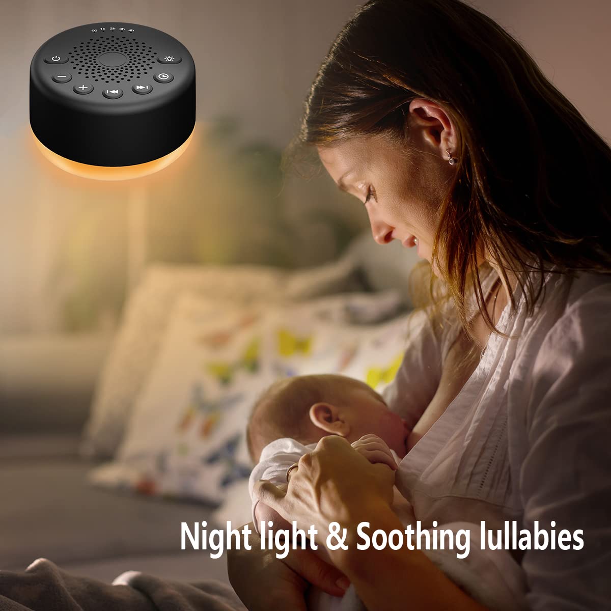 Sound Machine Easysleep White Noise Machine With 25 Soothing Sounds And Night Lights With Memory Function 32 Levels Of Volume An