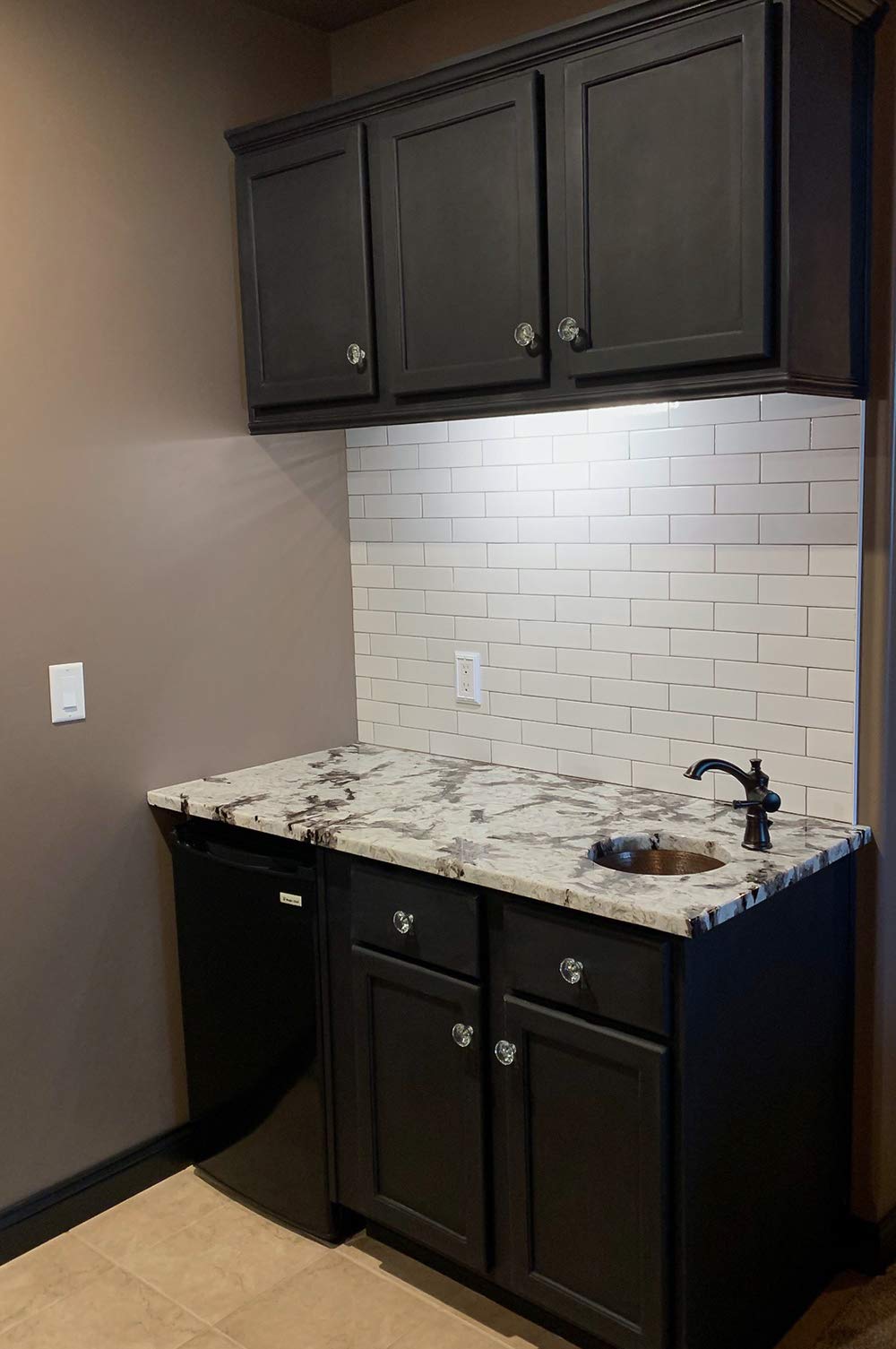 Premier Copper Products Br12Db2 12-Inch Round Hammered Copper Bar Sink With 2-Inch Drain Opening