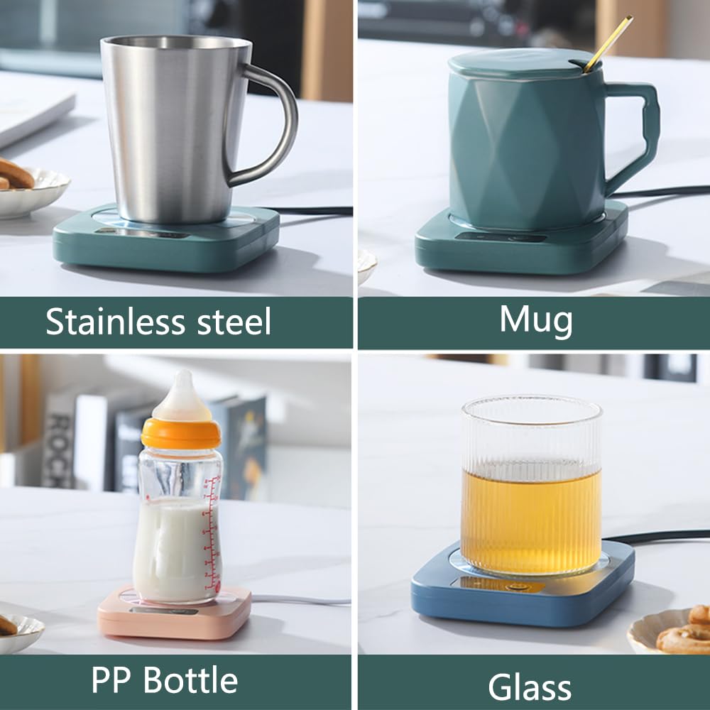 Beverage Cup Warmer For Desk Home Office With Three Temperature Up To 140?/ 60?, Coffee Warmer For Cocoa Milk Tea Water Candle,