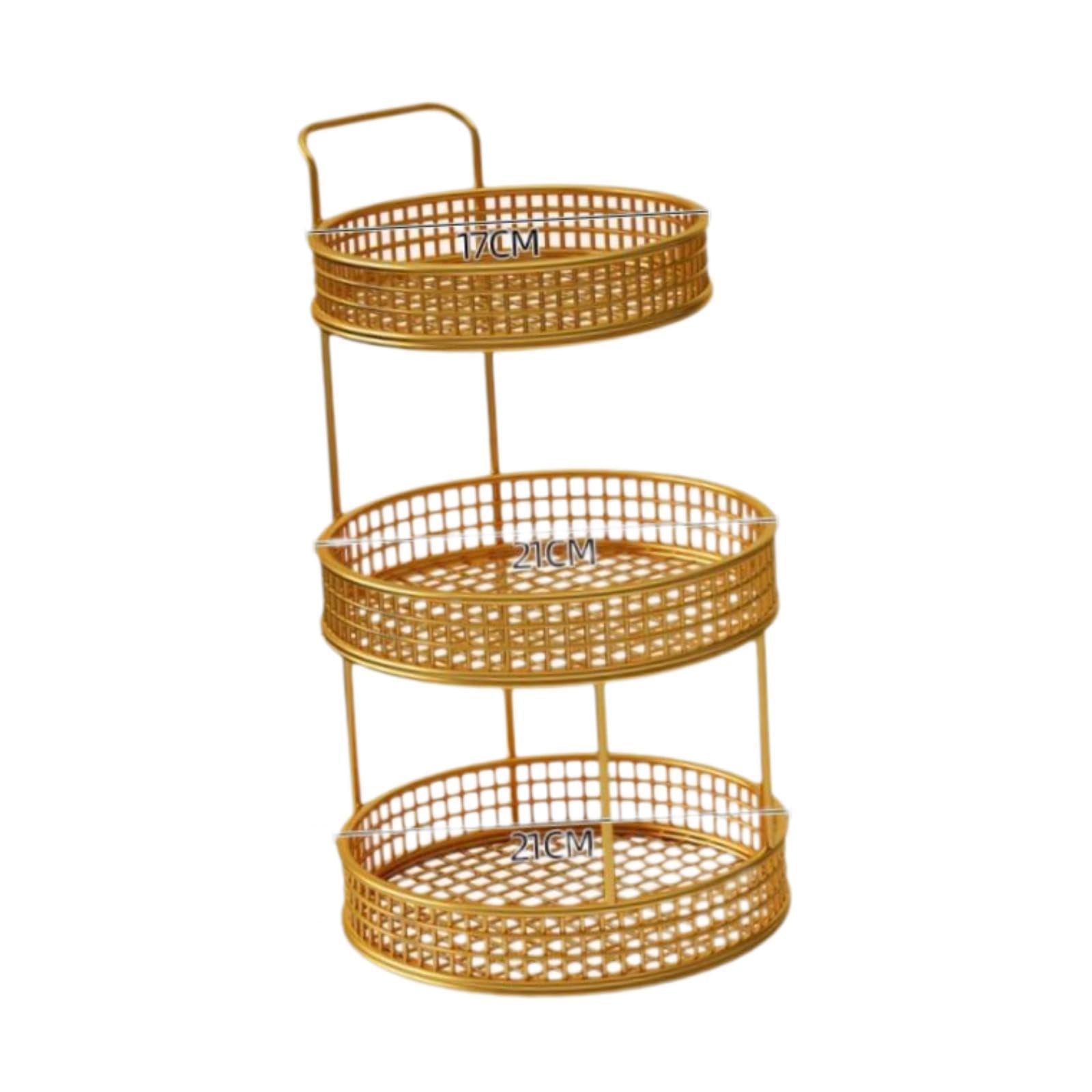 Calandis Spice Rack Container Food Organizer Basket For Dining Table Kitchen Cupboard Three Tiers | Racks & Holders | Kitchen St