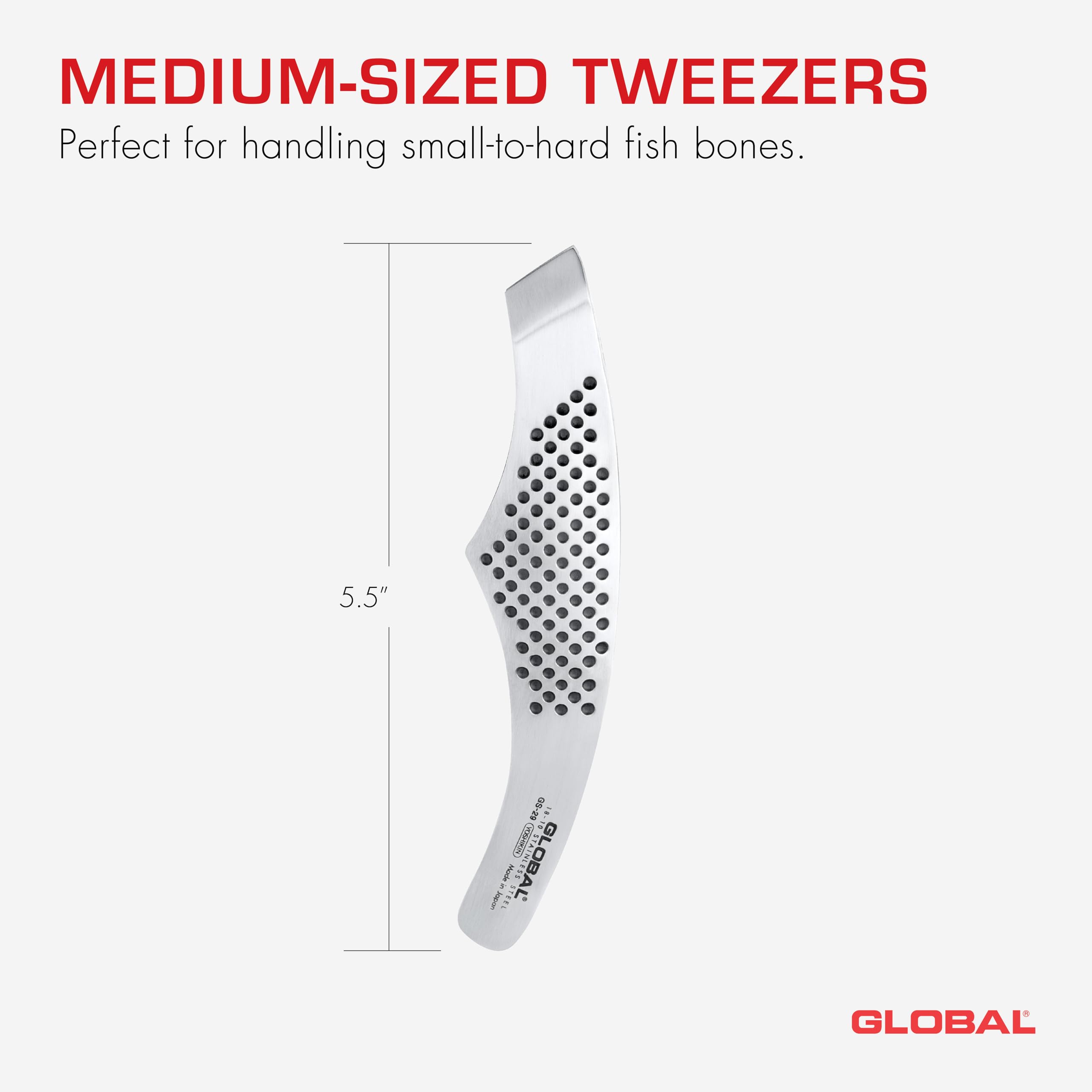 Global - 5 inch  13cm Fish Bone Tweezers