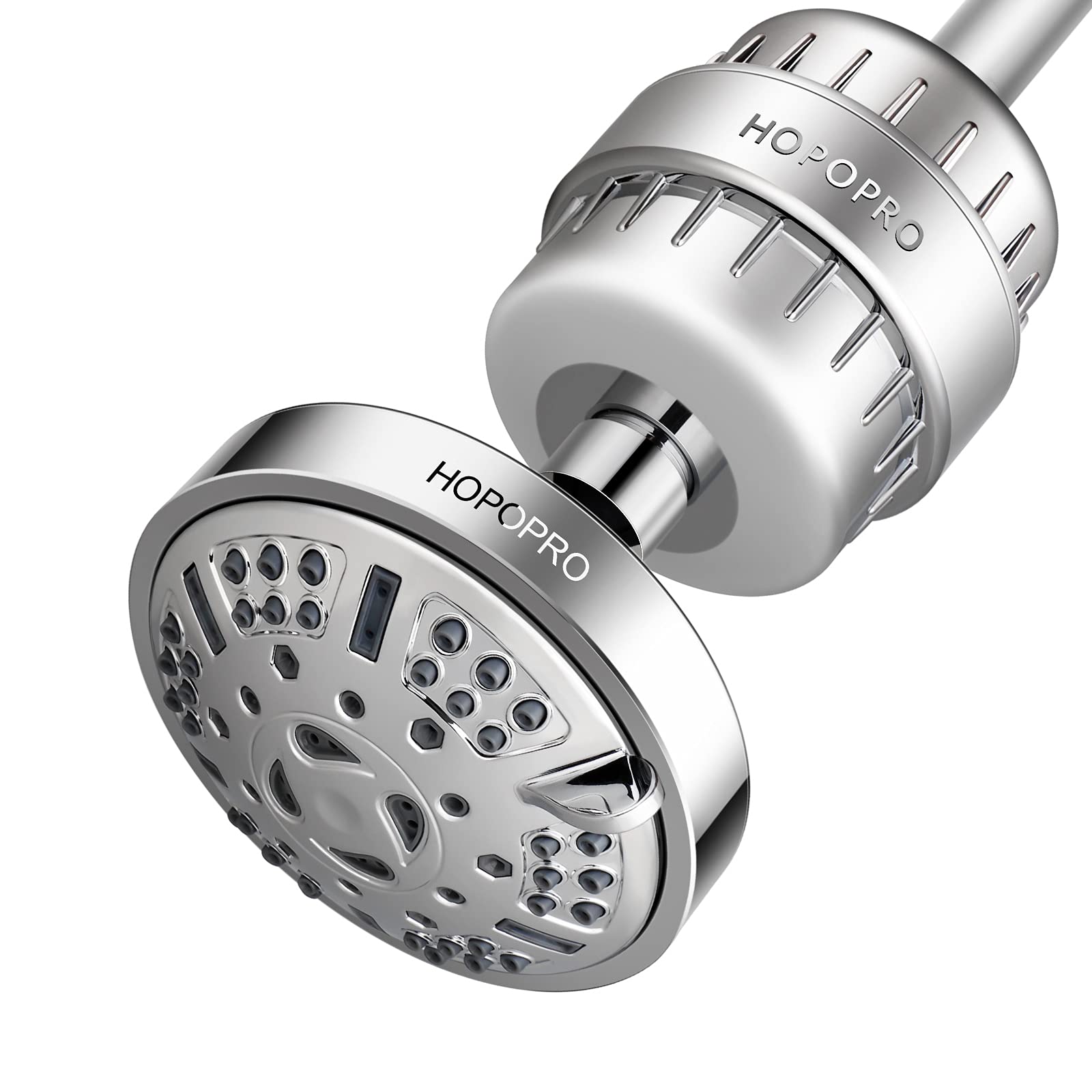 Hopopro Nbc News Recommended Brand 9 Modes Shower Head And 18 Stages Shower Filter Combo, High Pressure Filtered Showerhead High