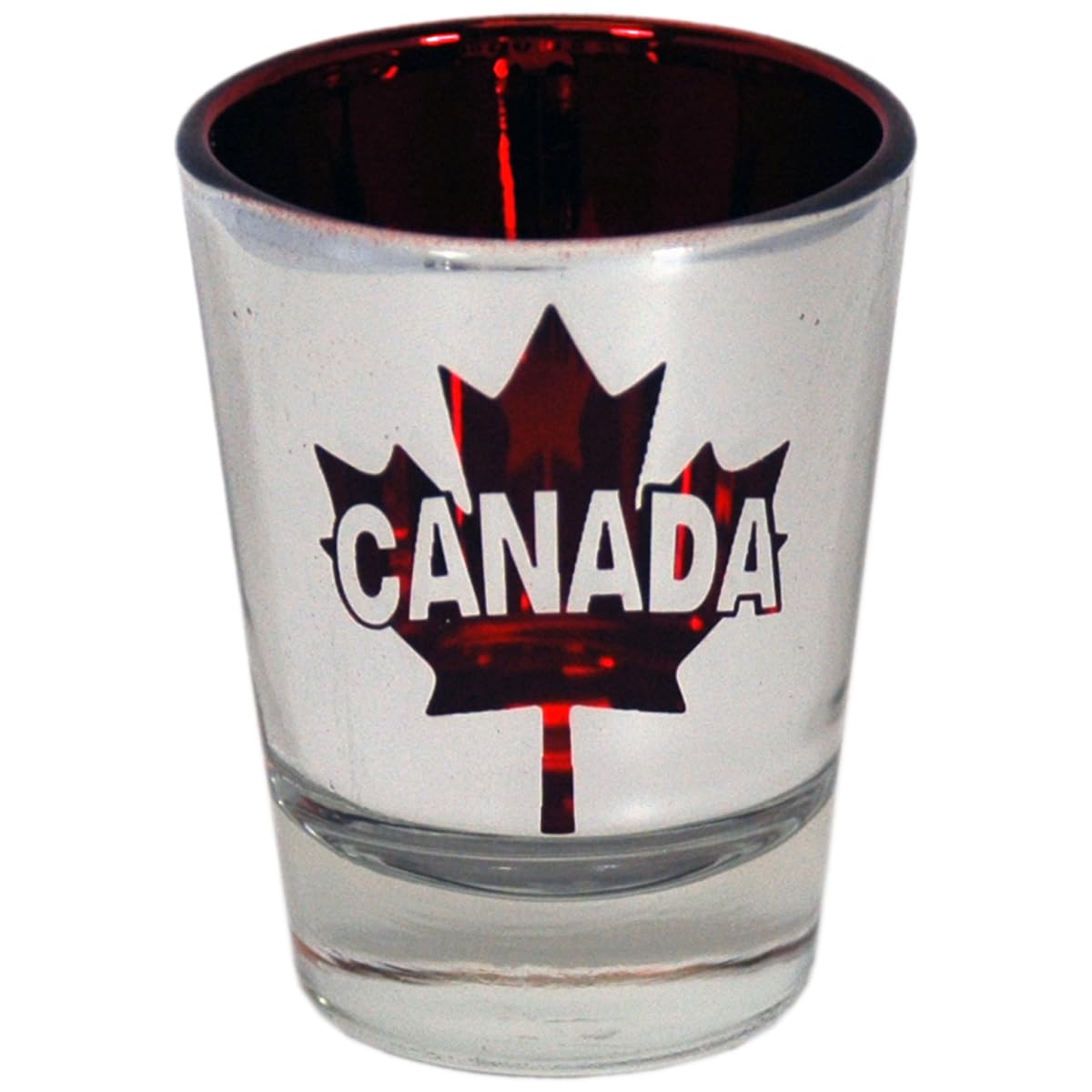 CAN SHOTGLASS Laser Maple Leaf