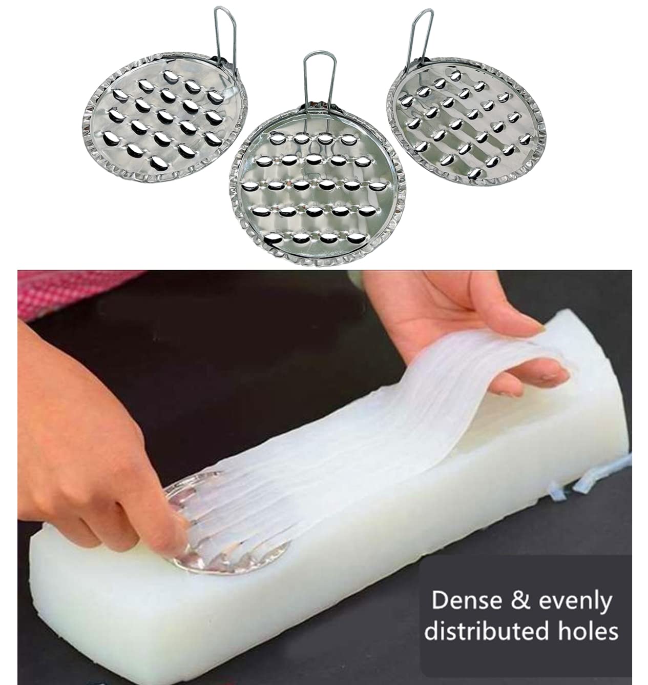 3Pcs Jelly Scraping Cold Noodle Scraper Stainless Steel Snack Tools Household Manual Kitchen Scratch Fruit Scrapers Kitchen Uten