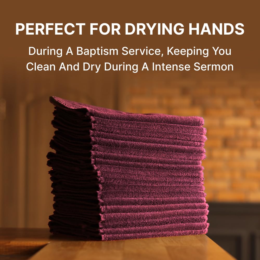 Swanson Christian Products Embroidered Hand Towels - 'Pastor' - Gifts For Pastor, Clergy, & Ministers - Pastor Towel - Hand Towe