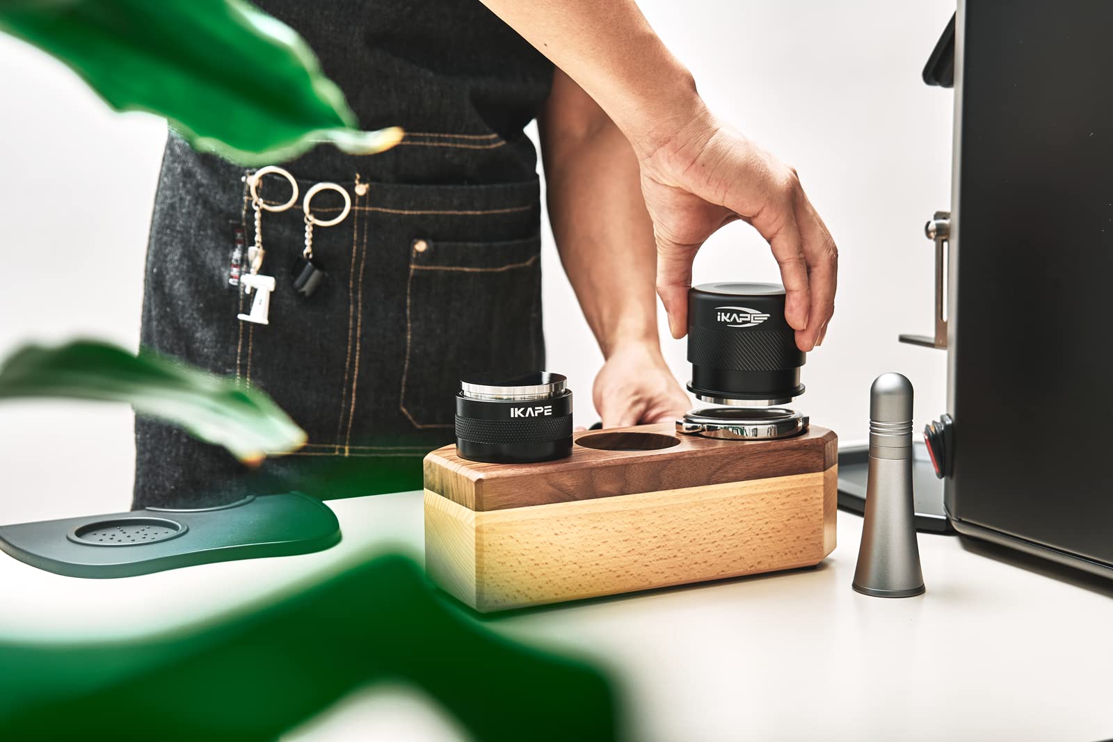 Ikape Coffee Products, 51Mm Espresso Tamper, Premium Barista Coffee Calibrated Tamper With Spring Loaded, 100% Stainless Steel T