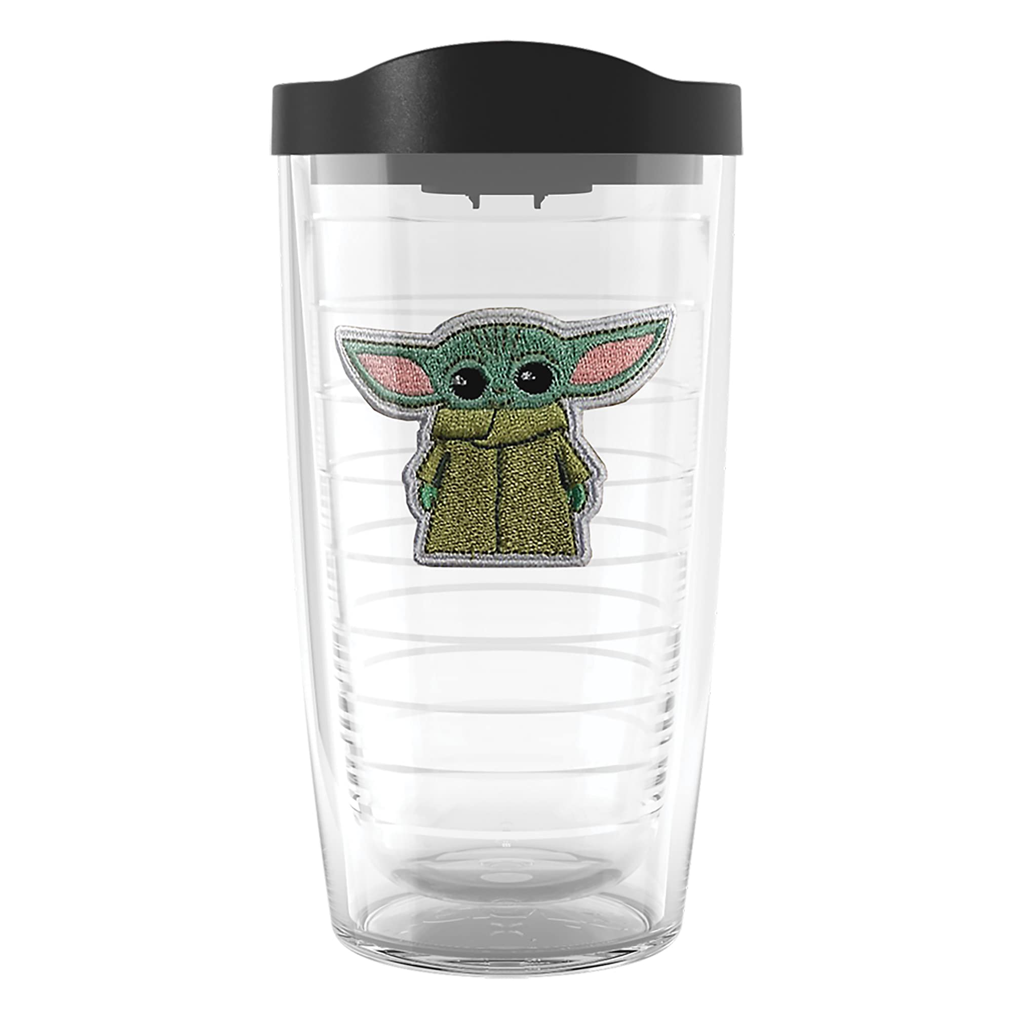 Tervis Star Wars  Mandalorian  Grogu Made in USA Double Walled Insulated Tumbler Travel Cup Keeps Drinks Cold & Hot, 16oz, Cla