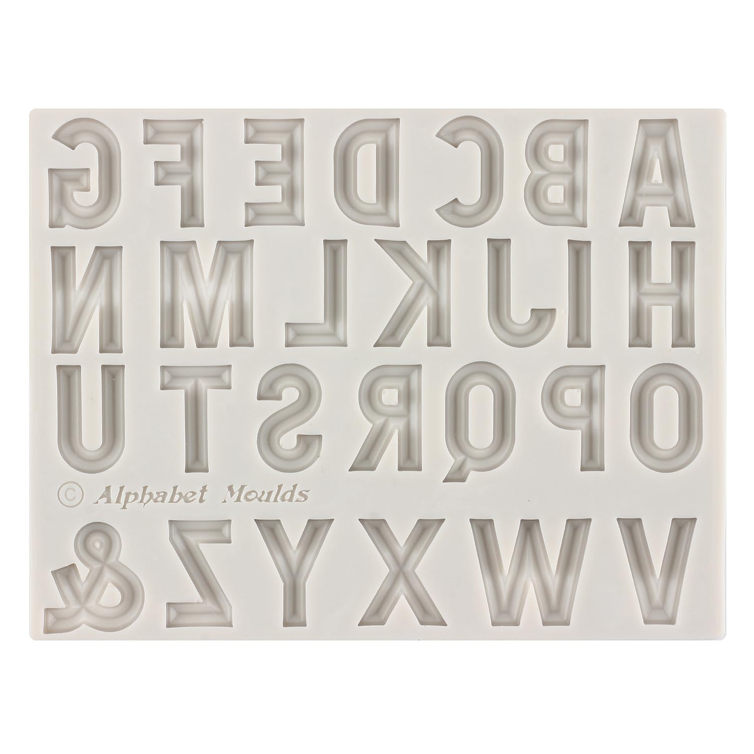 Mypracs Letter Silicone Molds Number Silicone Molds Uppercase Alphabet Number Fondant Mold Letter Molds For Cake Decoration Cupc