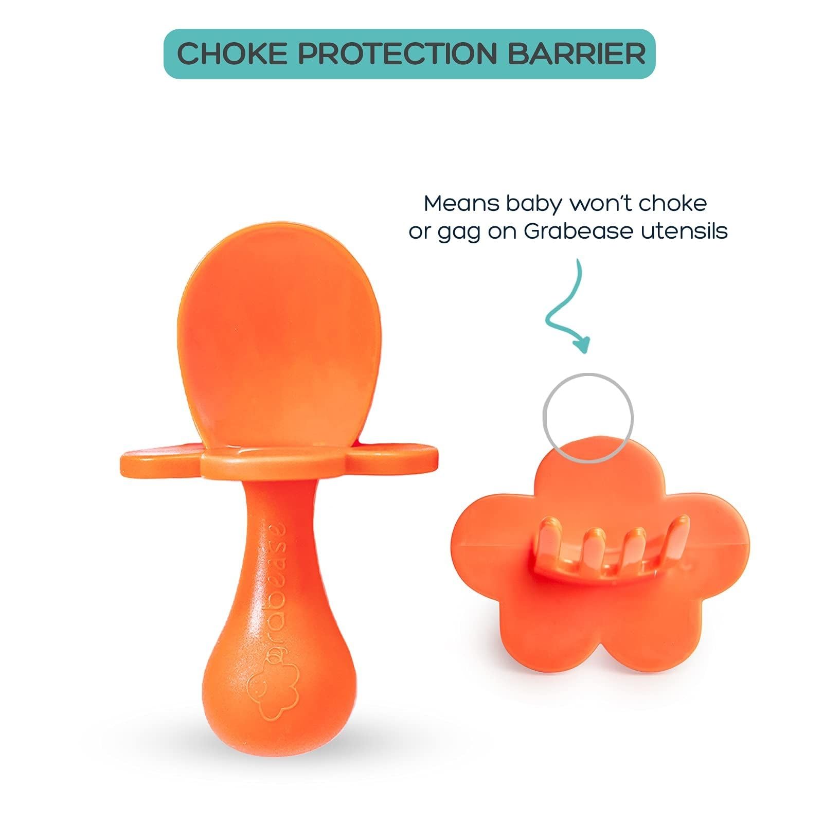 Grabease Toddler Silverware Toddler Spoons and Forks Baby Silverware Baby For and Spoons, BPA-Free & Phthalate-Free for Baby & T