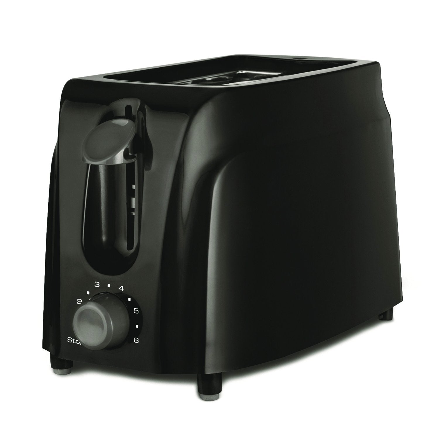 Brentwood TS-260B Cool Touch 2-Slice Toaster, Black, Plastic, Compact Design