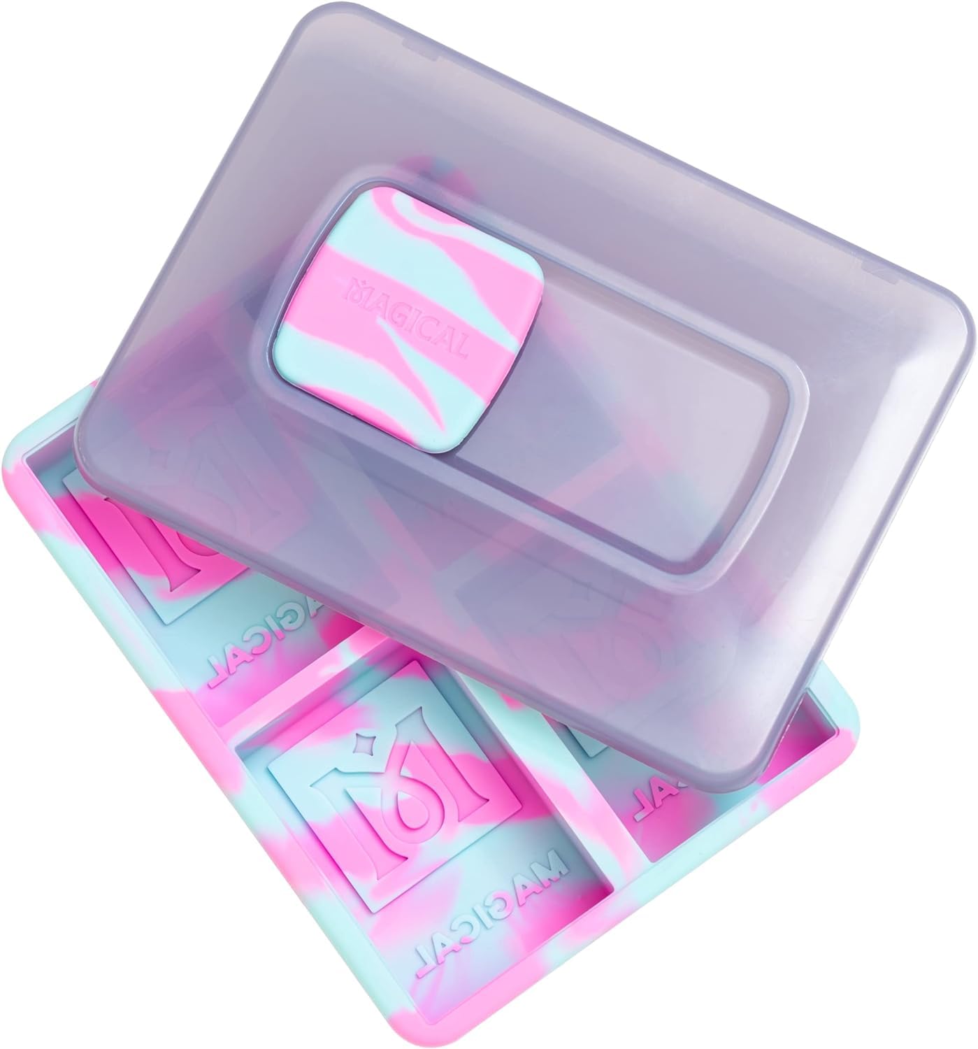 Magical Butter Machine Soap Silicone Non-Stick Gummy Trays For Making Soap (Multicolored)