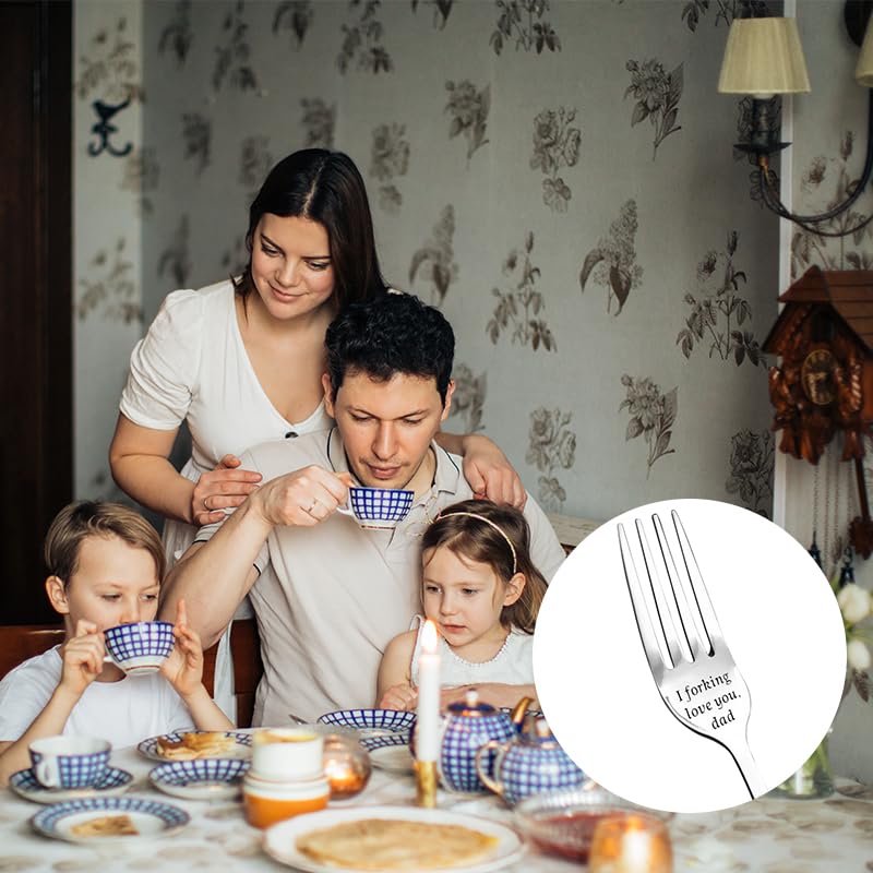 Gifts For Dad Father Day Gift I Forking Love You Fork Engraved Gifts For Dad Birthday Christmas Gift From Daughter Son Wife Dadd
