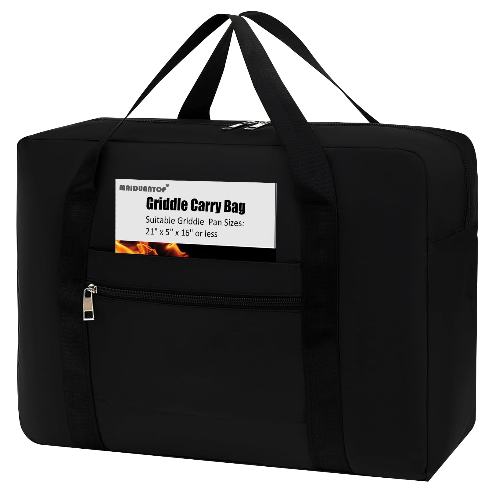 MAIDUANTOP Griddle Carry Bag,Grill Accessory Storage,Large Griddle Accessories Storage Bag, Outdoor Carrying Frying Pan Handbag,