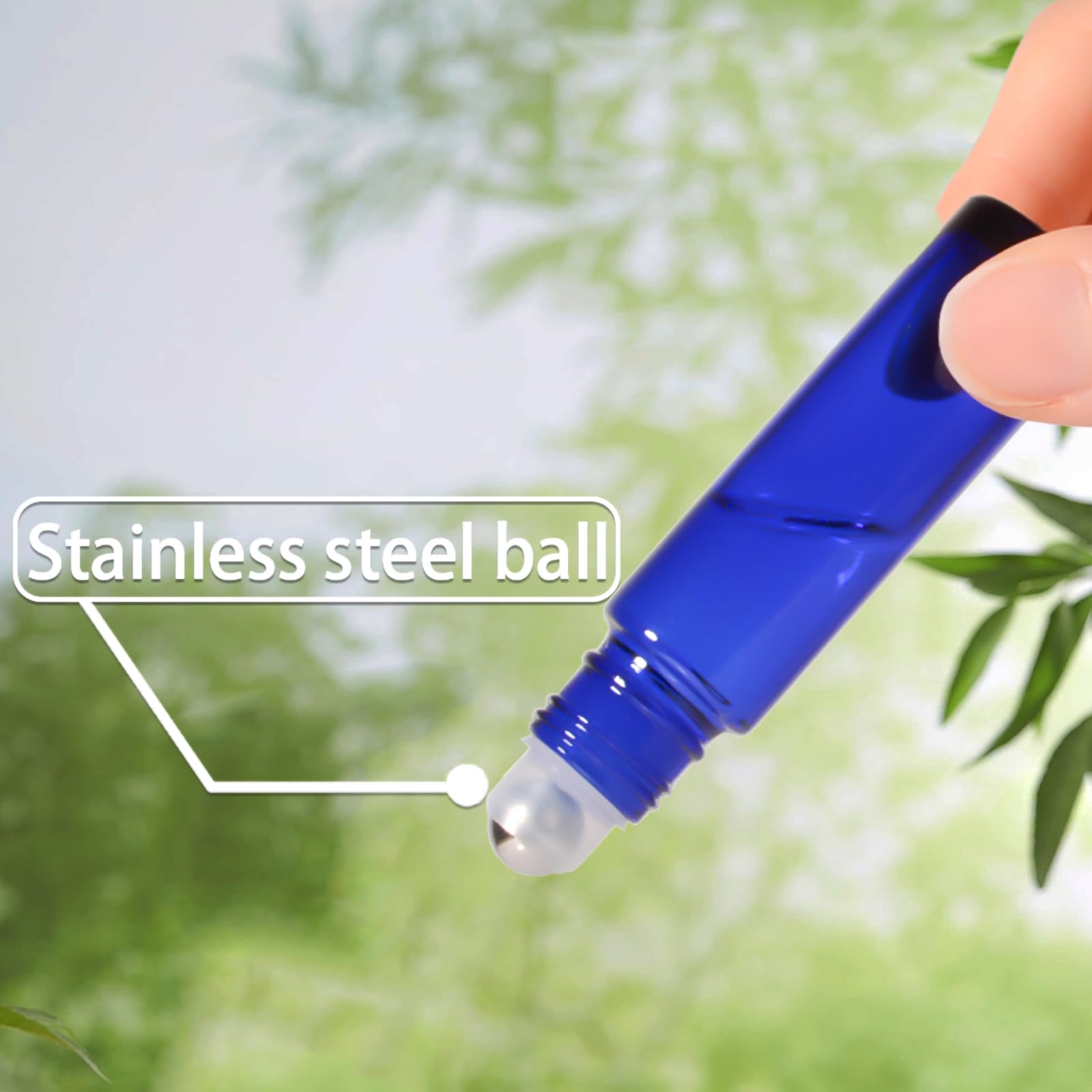 Stellacare Roller Bottles For Essential Oils,10Ml Empty Glass Perfume Bottle With Stainless Steel Roller Balls, Opener,Droppers,