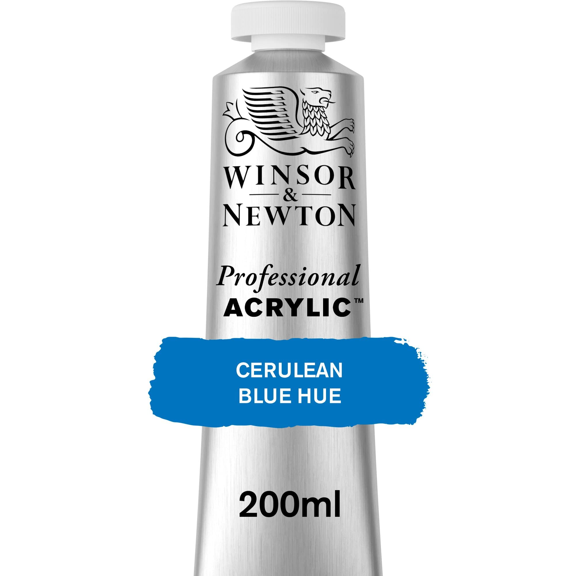 Winsor  Newton Professional Acrylic Color, 200Ml (675Oz) Tube, Cerulean Blue Hue