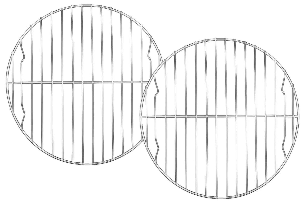 Teamfar Round Cooling Rack Set Of 2, 9 Inch Round Rack Baking Steaming Roasting Rack Set Stainless Steel, Healthy & Dishwasher S