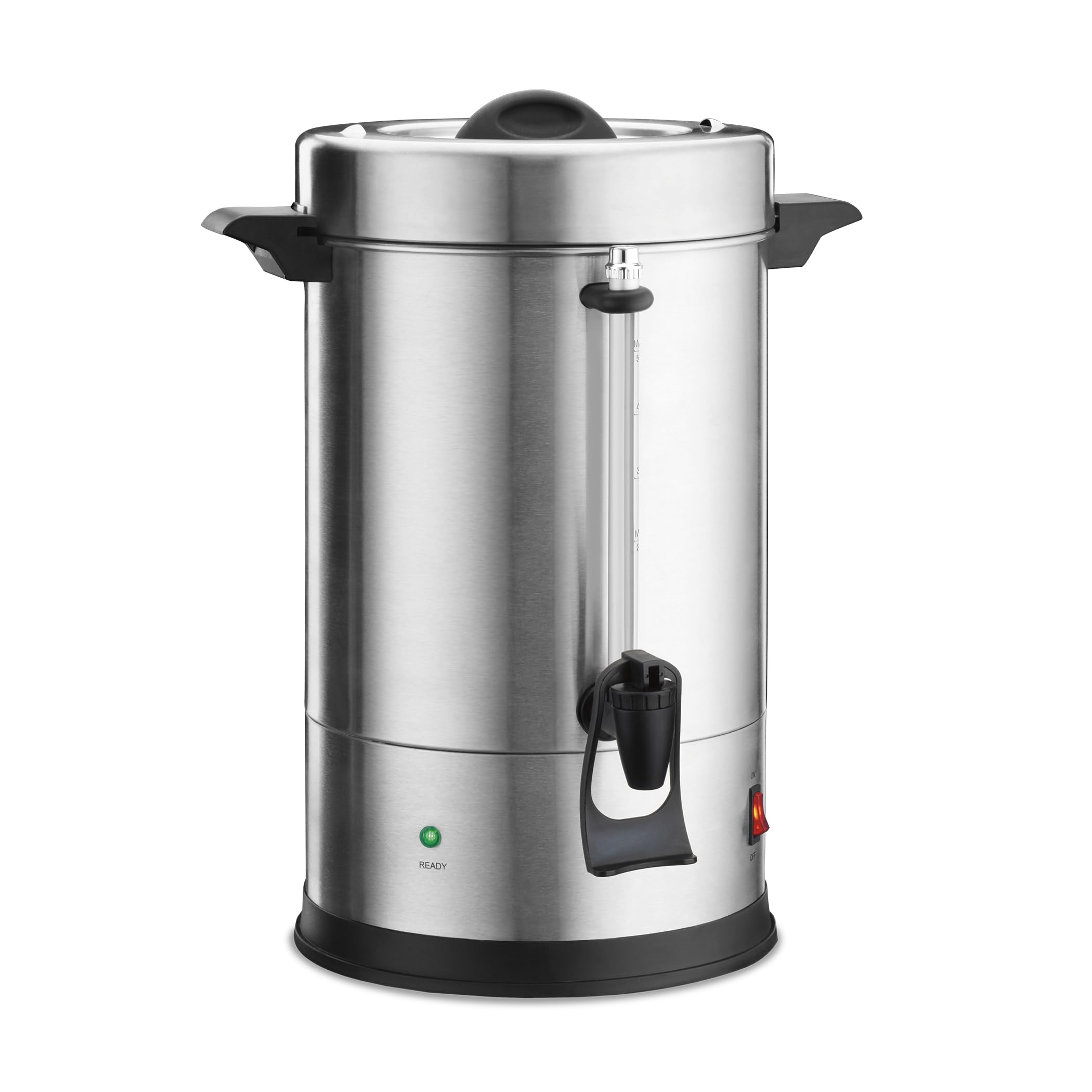 Waring Commercial Coffee Urn, 55 Cup Capacity Stainless Steel Electric Percolator, Dual Heater System for Commercial Kitchens & 
