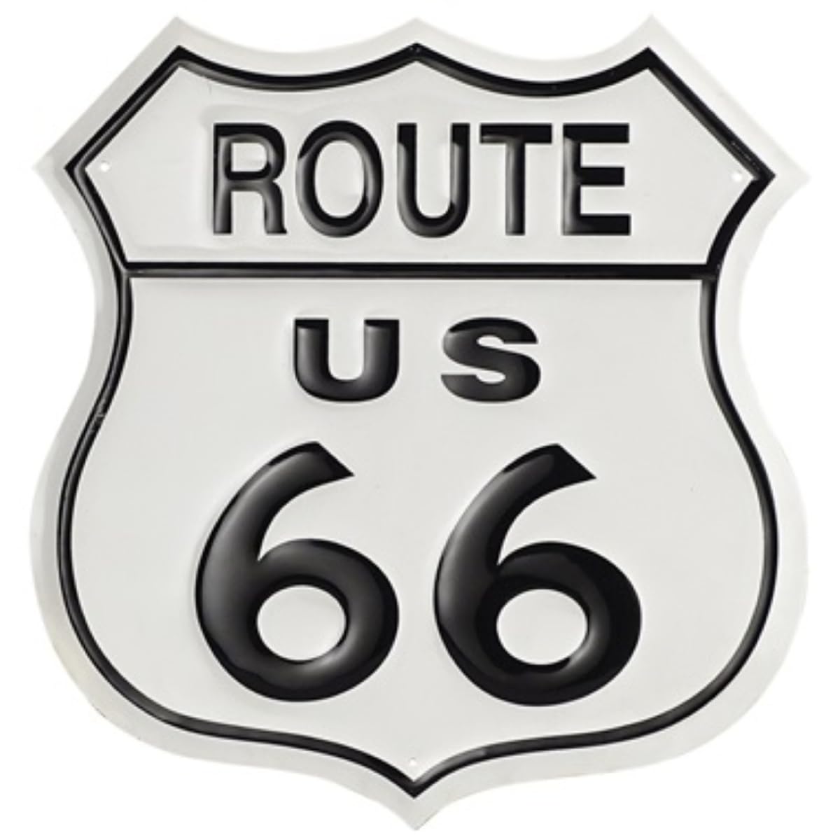 Desperate Enterprises US Route 66 Tin Sign - Nostalgic Vintage Metal Wall D  cor - Made in USA