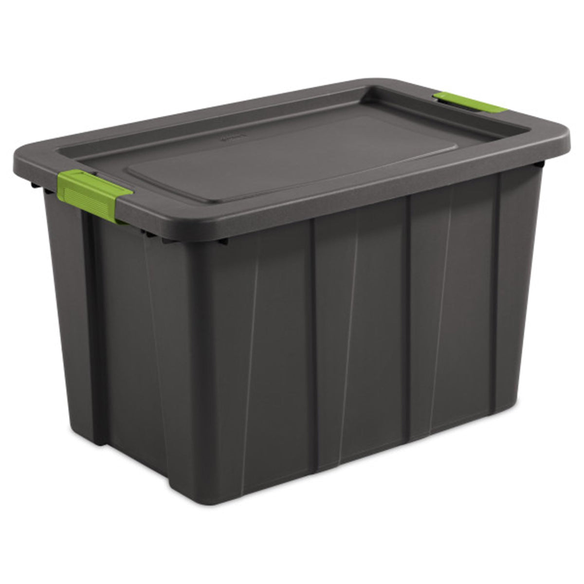 Sterilite 4-Pack Storage Bins With Lids, Heavy Duty Totes, Tuff1, 30 Gallon, Flat Gray