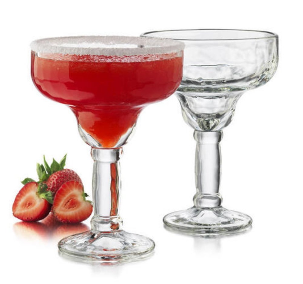Yucat  n Margarita glass - set of 2, 13.5 fluid ounces