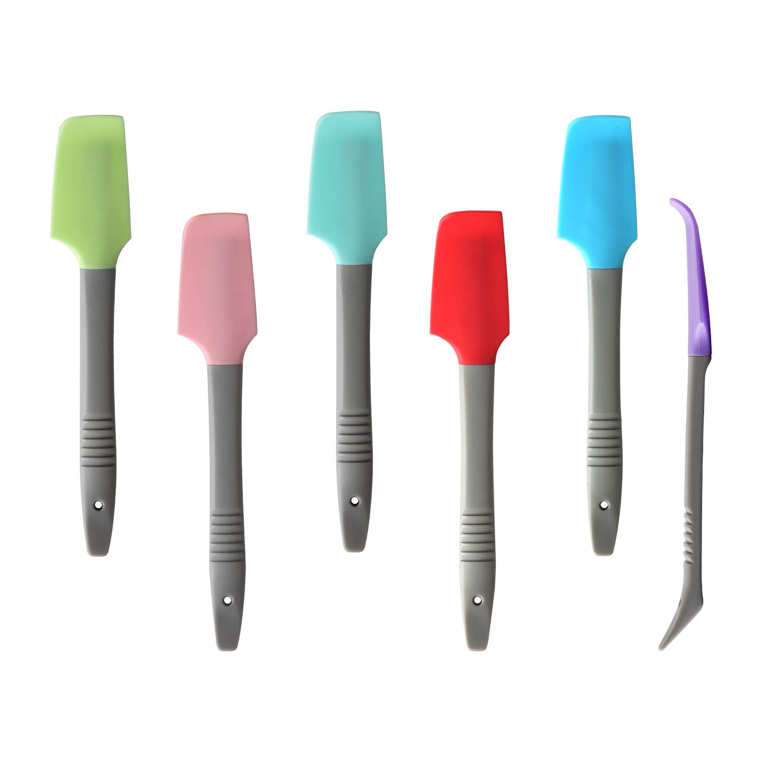 Yoku Made- Silicone Mini Spatula, Curved Small Spatula, Kitchen Scraper Spatula, Wet Pet Food Can Spatula, Jar Spatula, For Cook