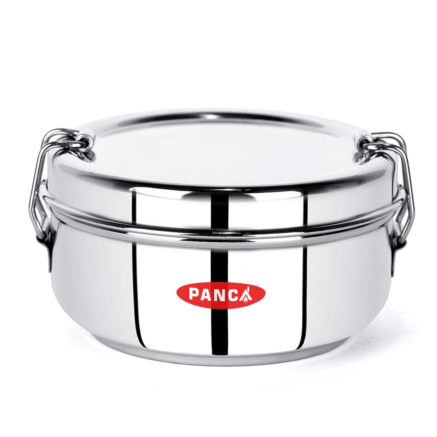 Panca Lunch Box Big Size 600 Ml Stainless Steel Food Pack, Tiffin Box For School, Office, 2 Tier, Daily Use