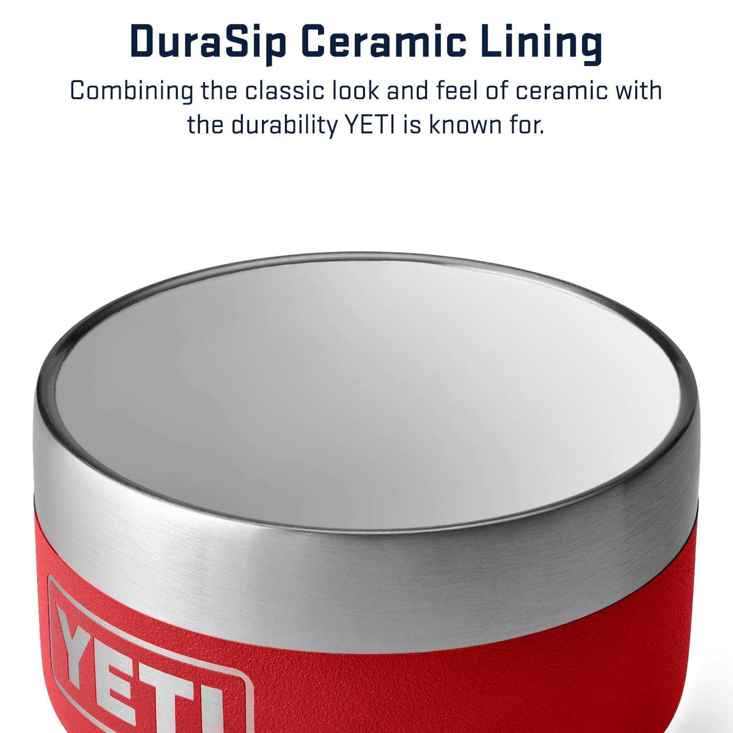 Yeti Rambler 4 Oz Stackable Cup, Stainless Steel, Vacuum Insulated Espresso/Coffee Cup, 2 Pack, Rescue Red