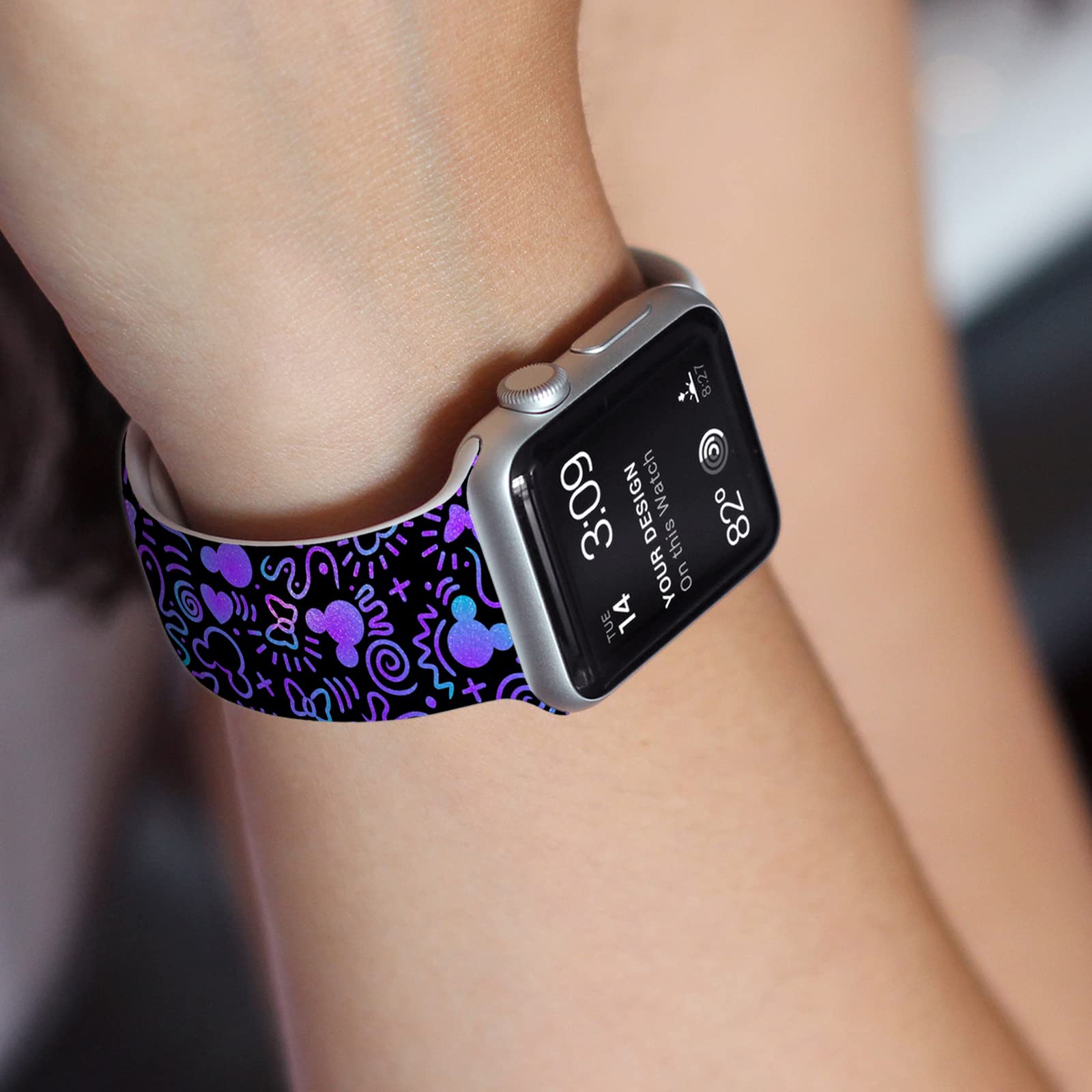 Axcofyer7 Cartoon Band For Apple Watch 38Mm40Mm41Mm42Mm44Mm45Mm, Bands For Apple Watch Se Series 8 7 6 5 4 3, Silicone Iwatch Ba