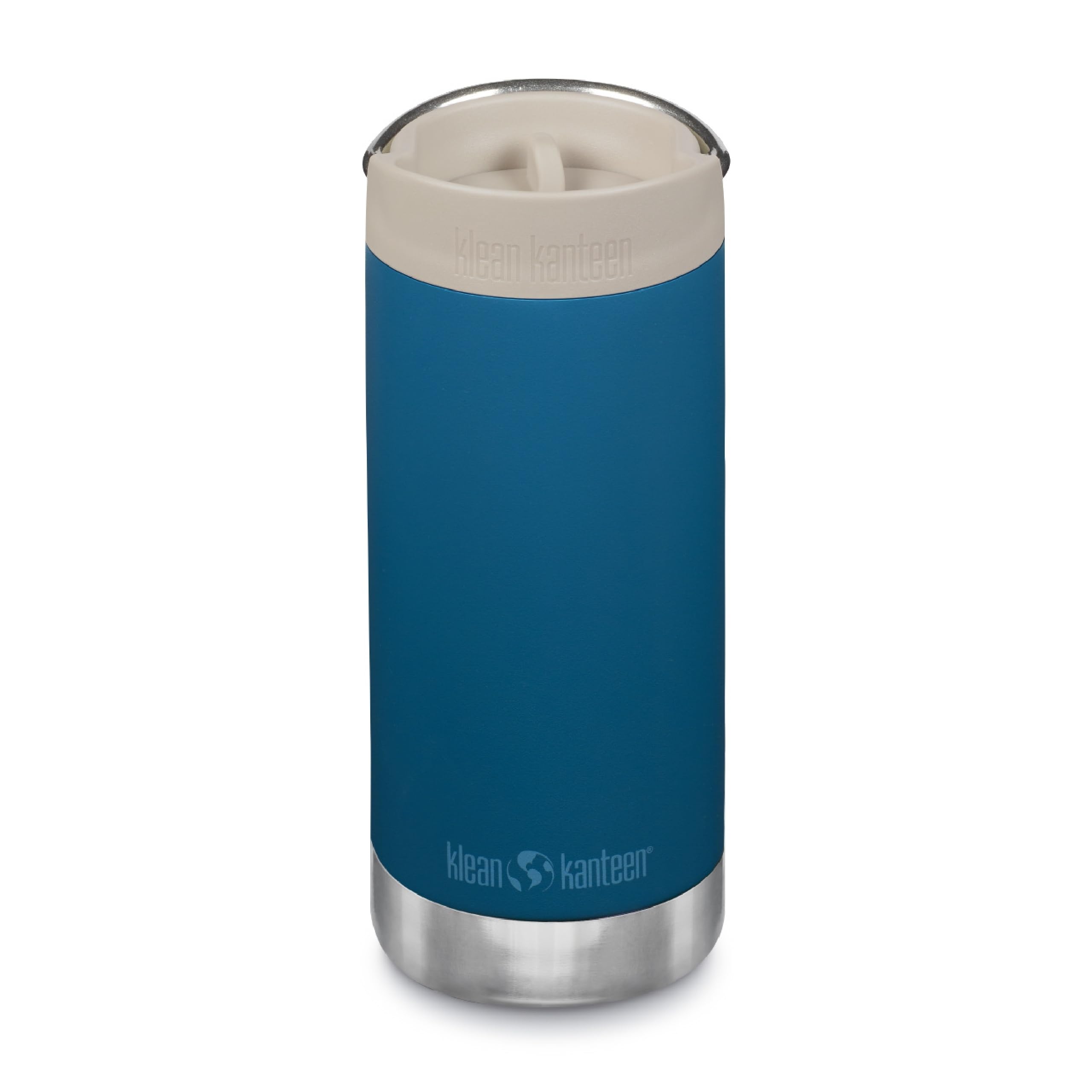 Klean Kanteen TKWide Insulated Coffee Tumbler with Caf Cap  Stainless Steel  Corsair