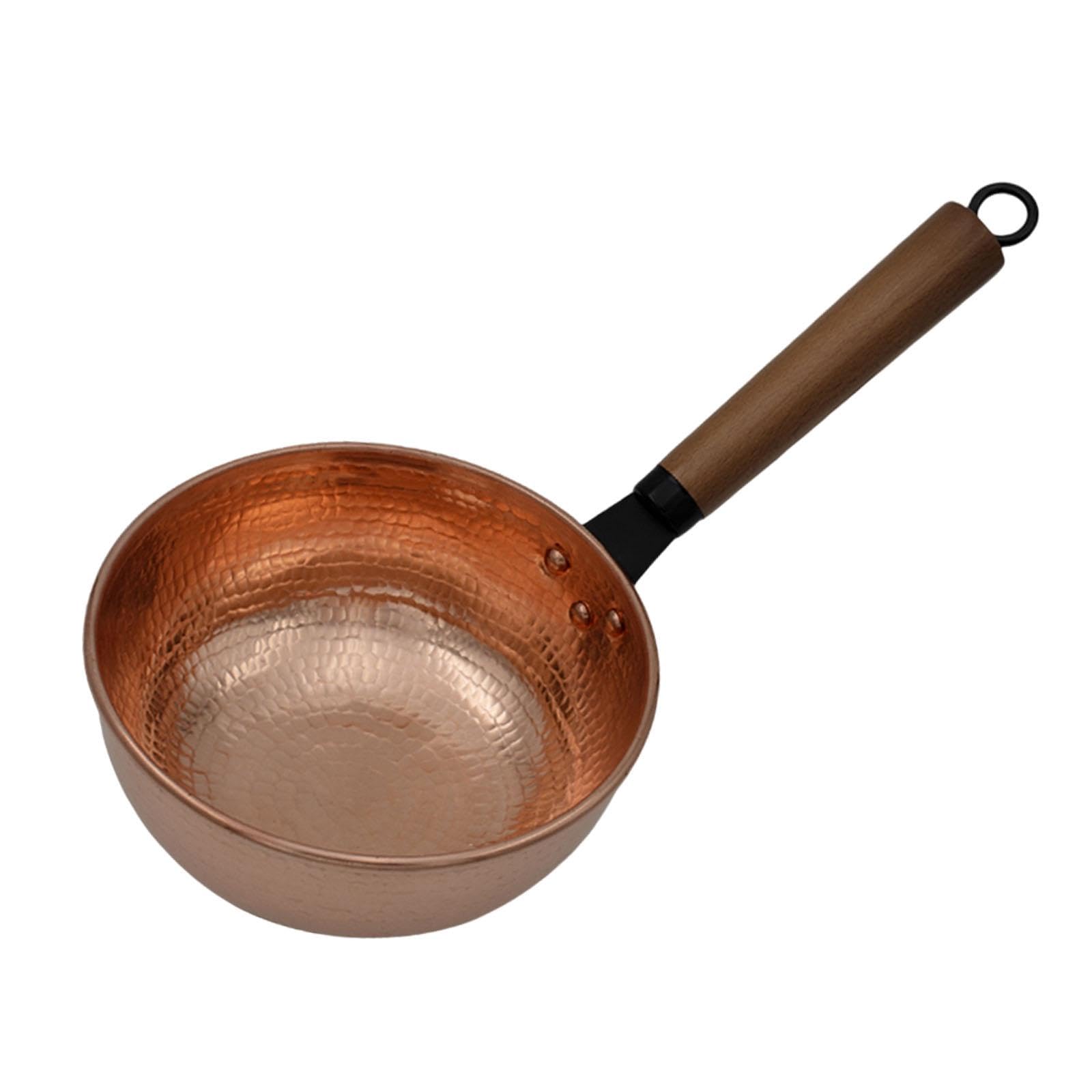 Myaddiction Saucepan Wood Handle Cookware Wamer Pan Soup Pot For Restaurant Kitchen Home Round Bottom