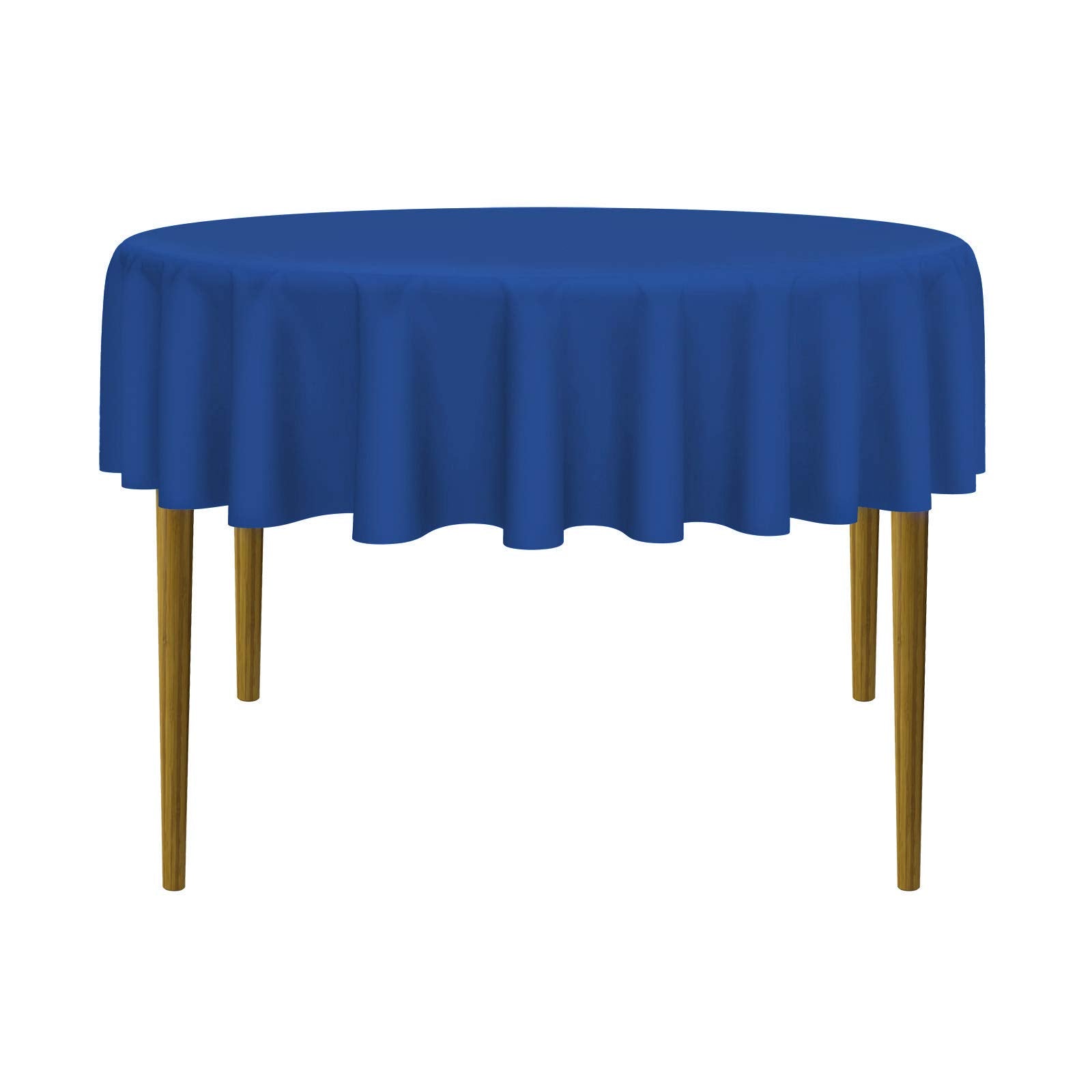 Lann'S Linens - 10 Premium 70'' Round Tablecloths For Wedding/Banquet/Restaurant - Polyester Fabric Table Cloths - Royal Blue