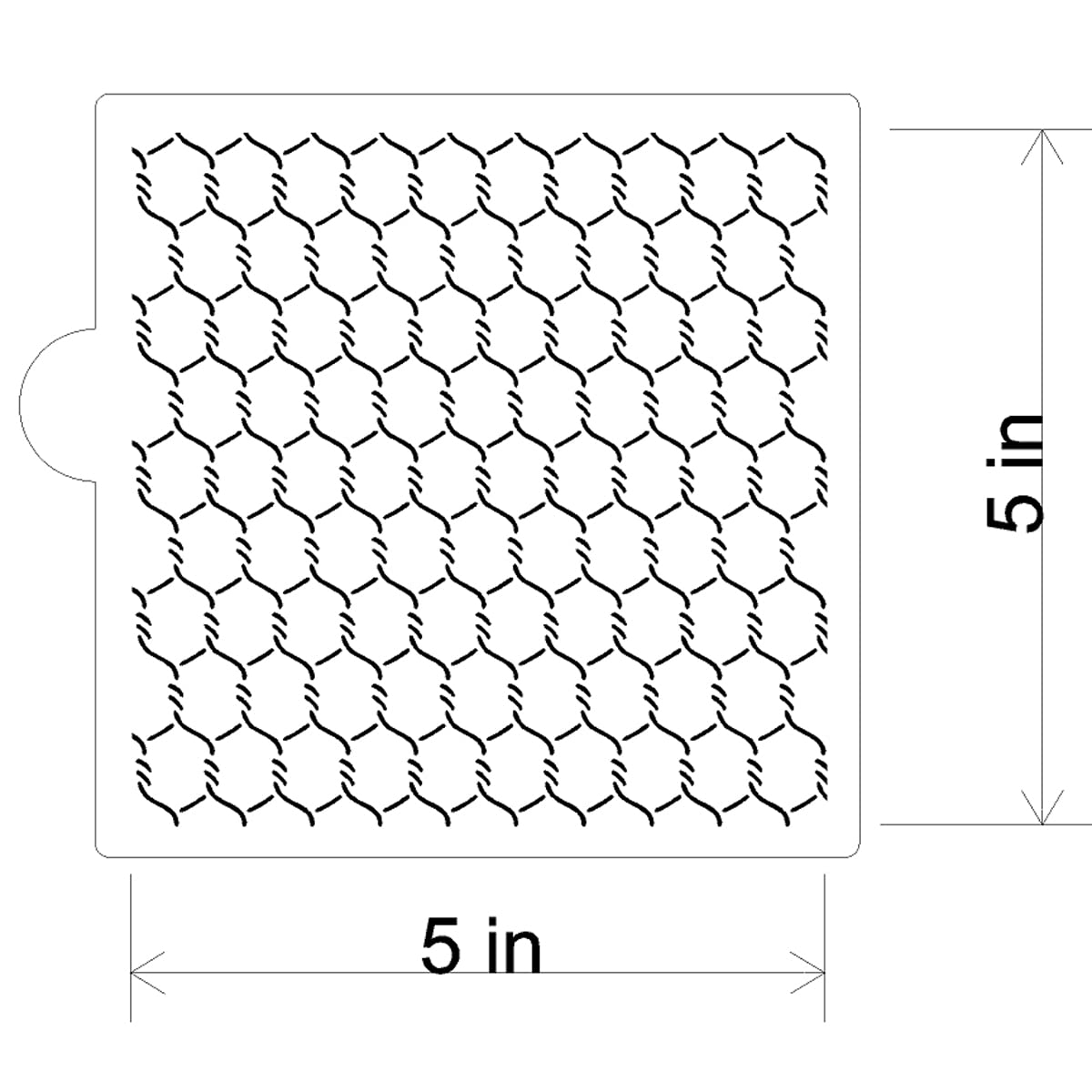 Chicken Wire Cookie And Craft Stencil Cm190 By Designer Stencils