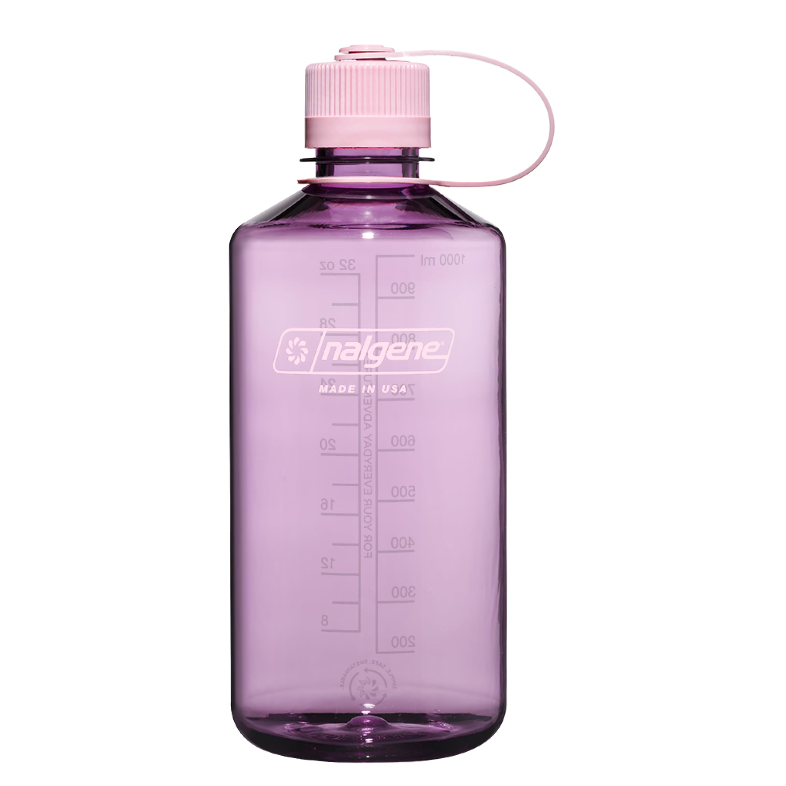 Nalgene Sustain Tritan BPAFree Water Bottle Made with Material Derived from 50% Plastic Waste (using ISCC certified mass balanc
