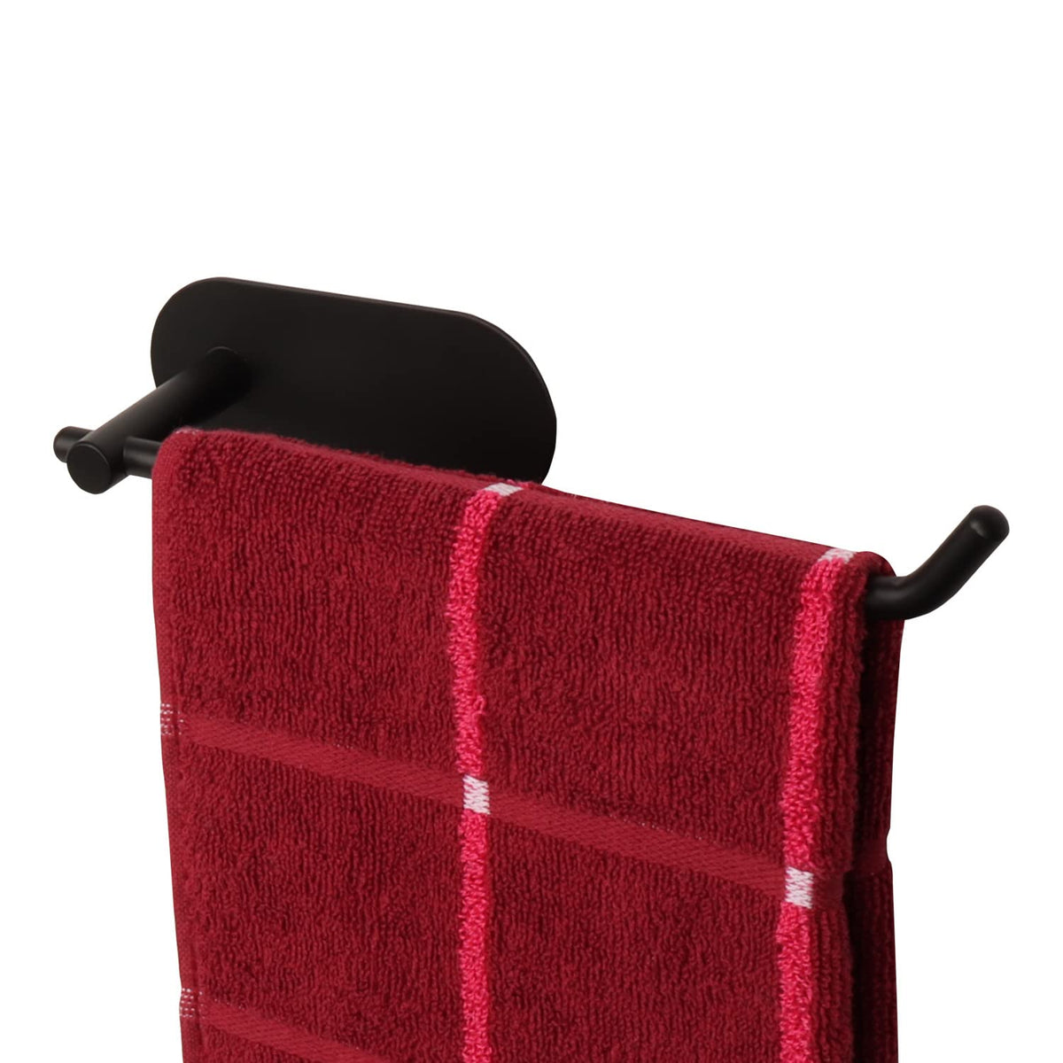 Tocten Hand Towel Holder/Towel Ring, No Drilling Stick On Wall Hand Towel Bar, Sus 304 Stainless Steel Hand Towel Rod, Strong Se
