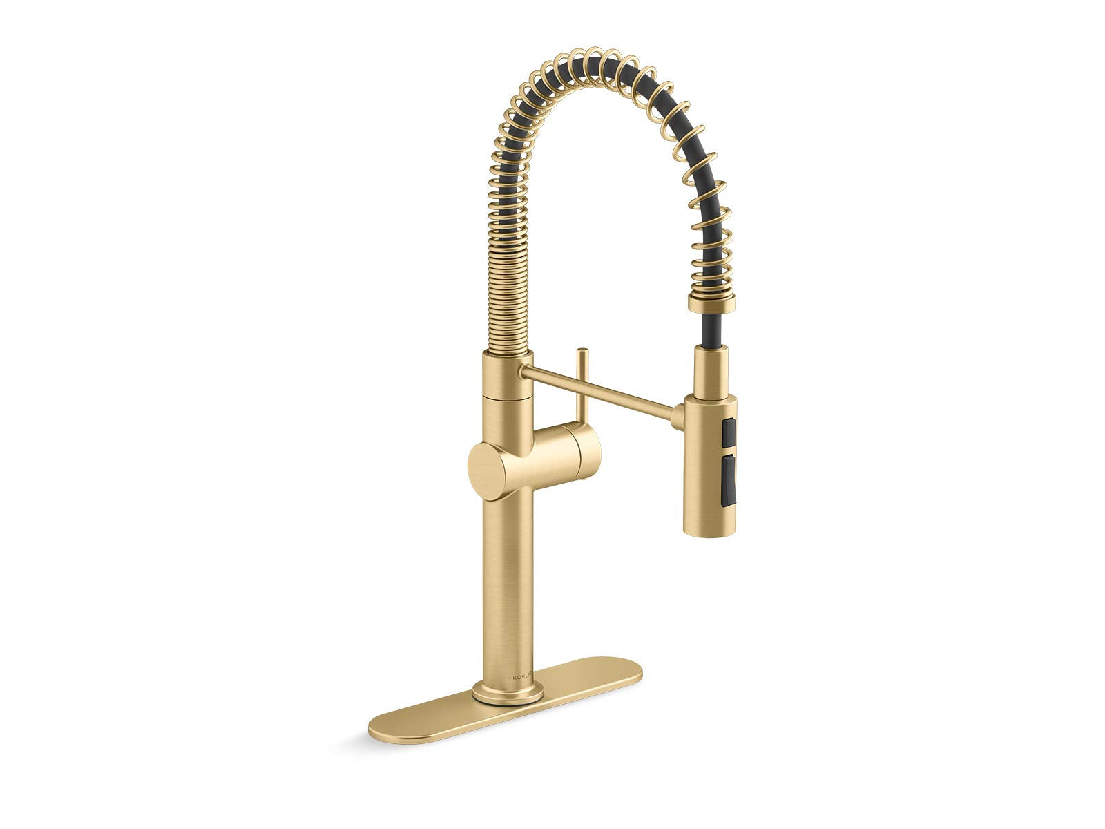 Kohler 22973-2Mb Crue High-Arc Kitchen Faucet With Pull Down Spring Spout, Professional Pre-Rinse Kitchen Faucet, Commercial Fau