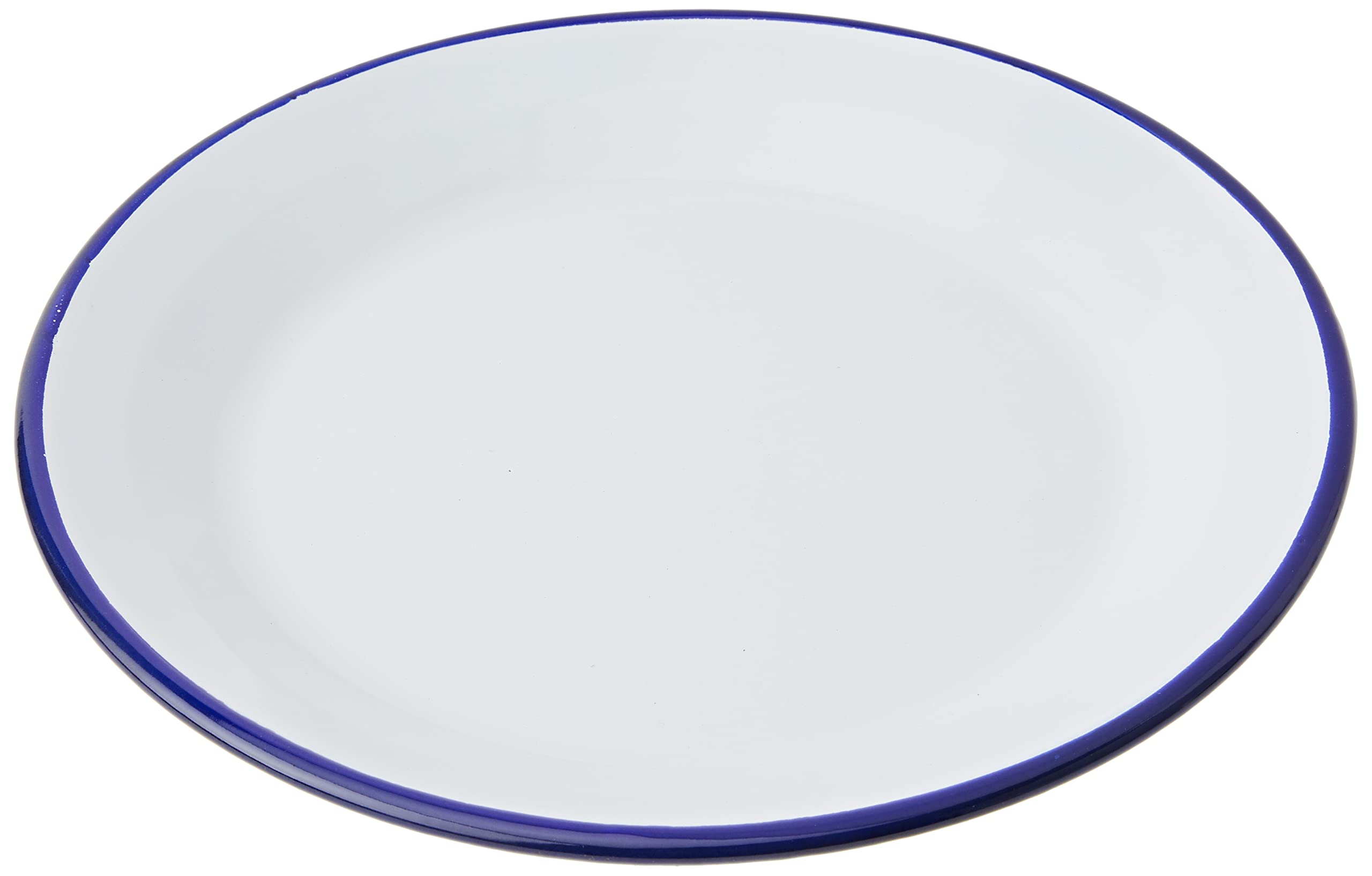 Ibili  ''Blanca Plain Plate, White/Blue, 28 X 2.5 Cm