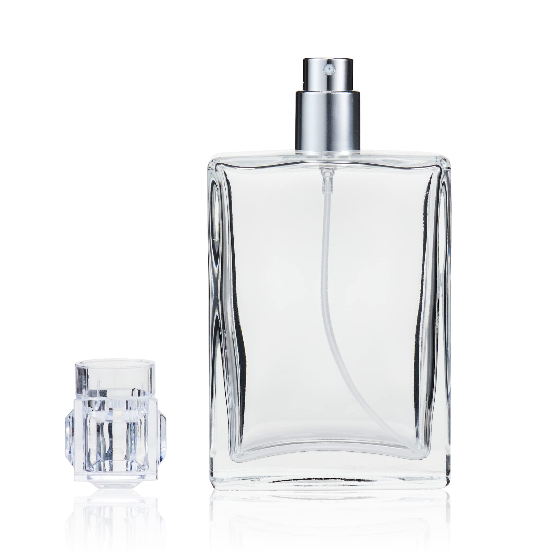 Jjkmall 100Ml 3.4Oz Glass Spray Bottles For Essential Oils, Perfumes, Empty Clear Mist Spray Bottle With - (1Pack) 1Pc Funnel Fi