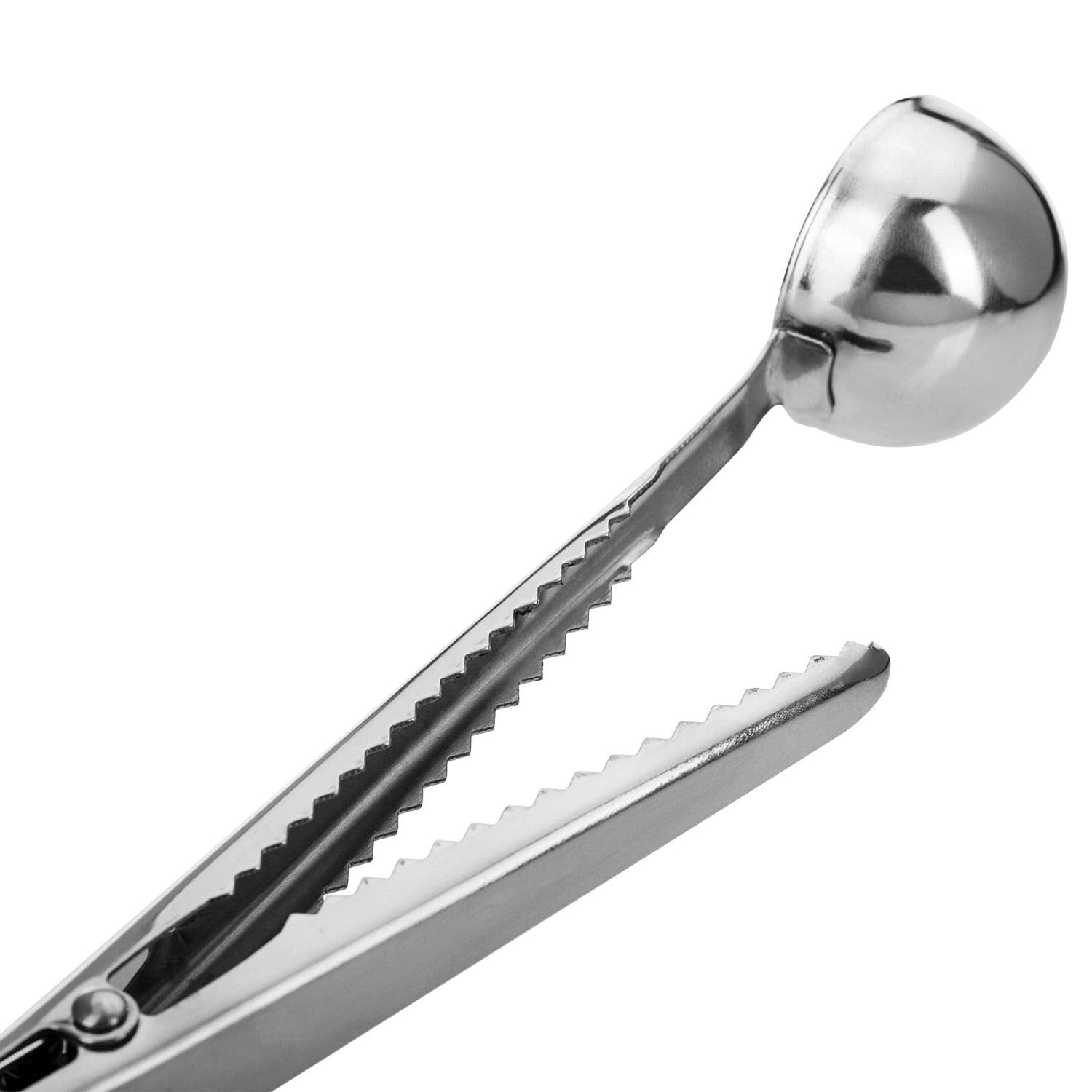 Westmark Coffee Measuring Spoon Stainless Steel With Sealing Clip, 6.9 X 1.5 X 0.9 Inches