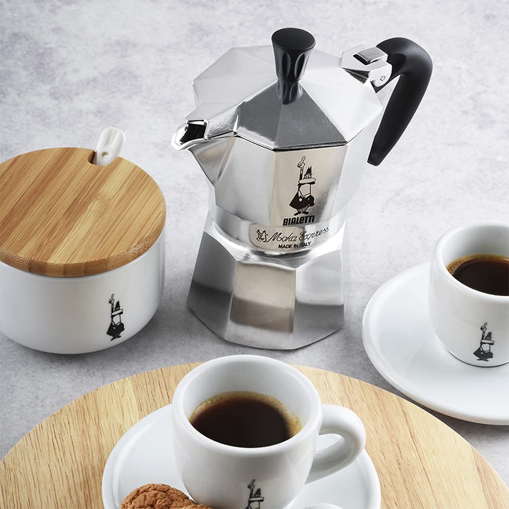 Bialetti Moka Express Export Espresso Maker 90 ml  Silver