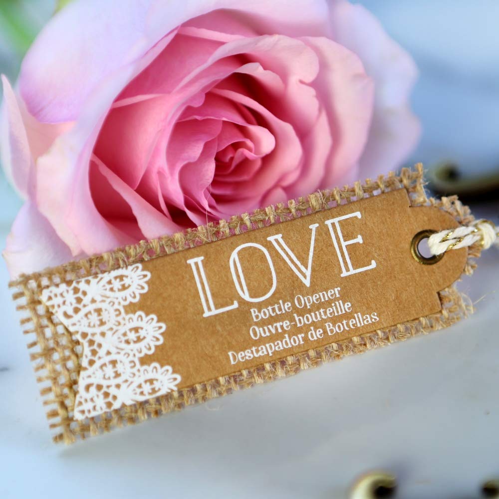 Kate Aspen Love Antique Bottle Opener, Gold