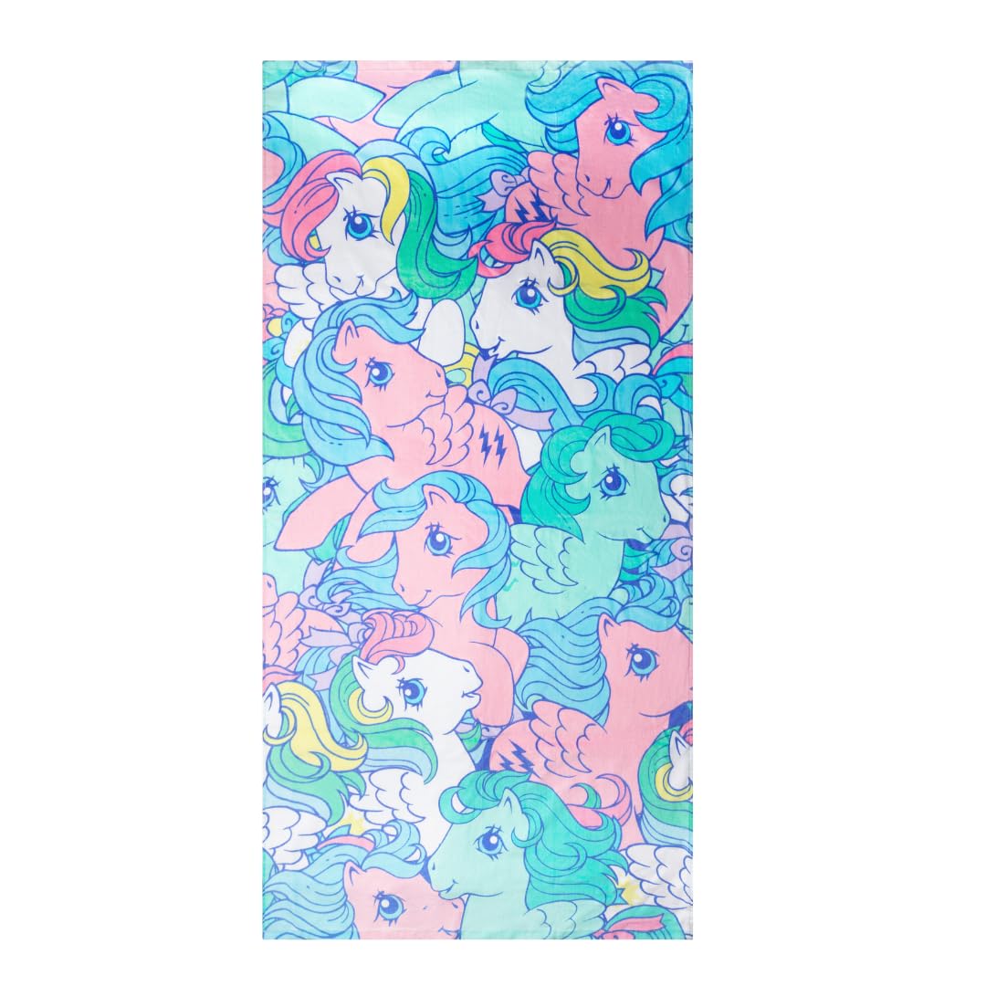 Franco My Little Pony Retro Super Soft Cotton Bath/Pool/Beach Towel, 60 In X 30 In, (Official Licensed My Little Pony Product) C
