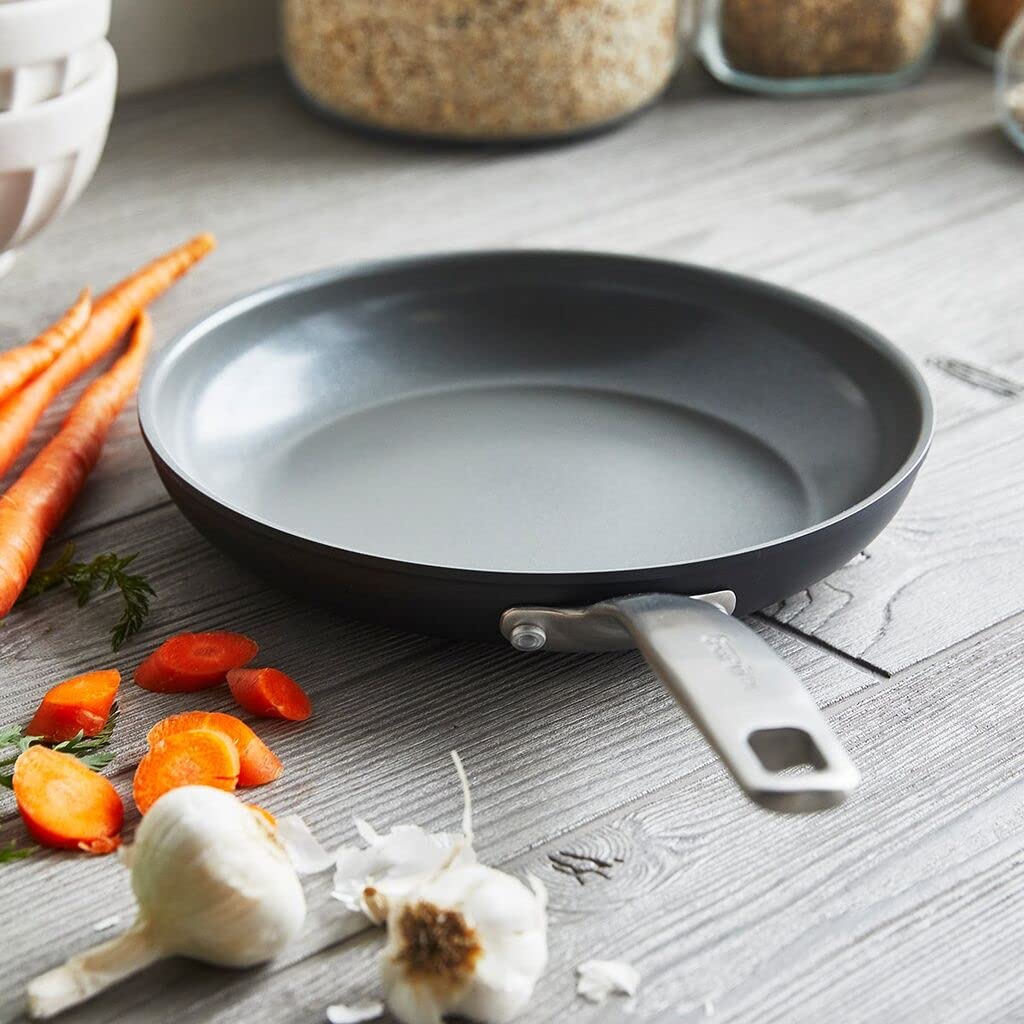 Greenpan Chatham Hard Anodized Healthy Ceramic Nonstick, 8 Frying Pan Skillet, Pfas-Free, Dishwasher Safe, Oven Safe, Gray
