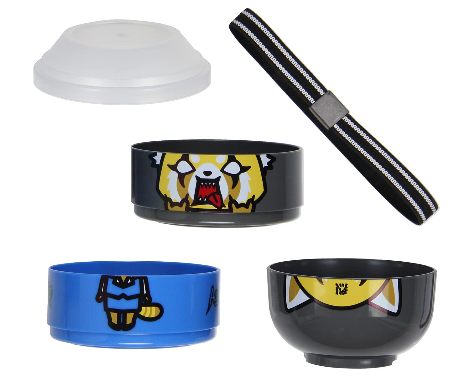 Aggretsuko 3 Bowl Compartment Bento Lunch Box