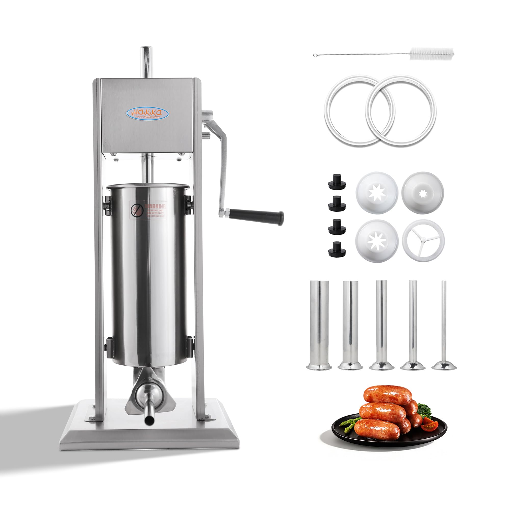 Hakka 2 in 1 Sausage Stuffer and Spanish Churro Maker Machines (11LB/5L)