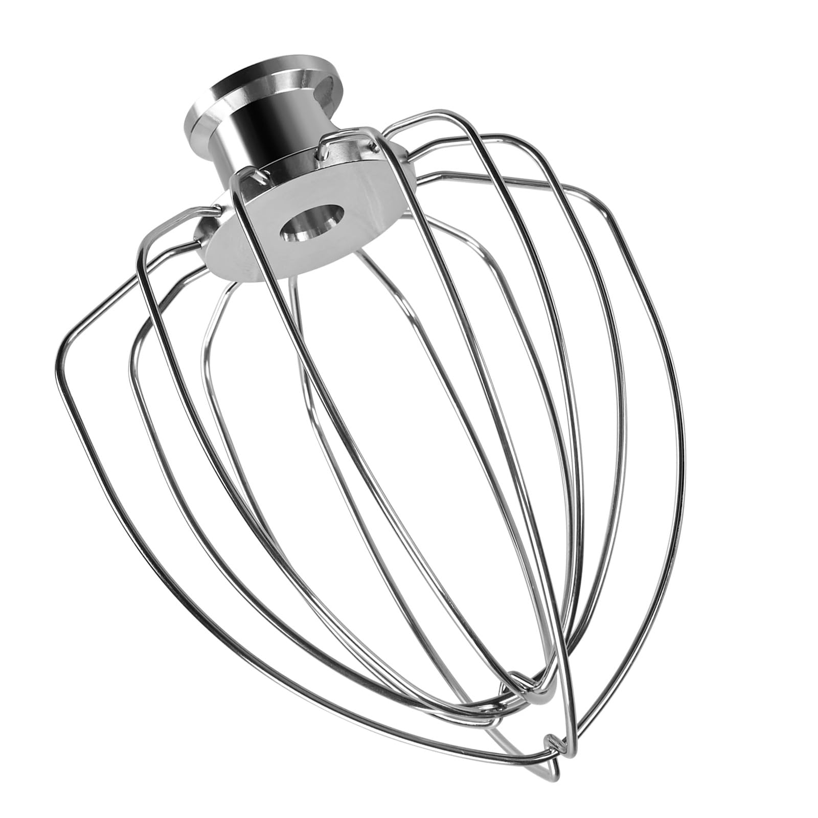 MMOBIEL 6-Wire Whip Attachment Replacement K45WW Stainless Steel Whisk Compatible with KitchenAid Mixer Accessories - Egg Cream Stirrer - Cup Cakes Batter Whip - Mayonnaise Mixer
