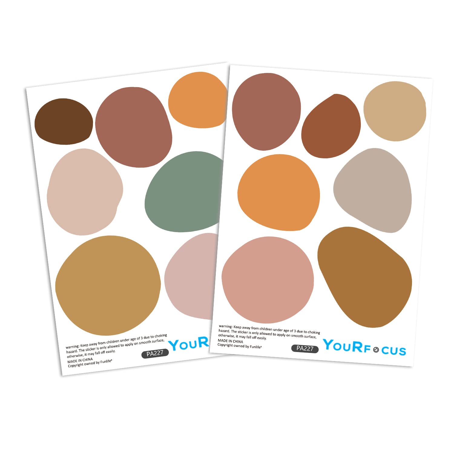 Boho Polka Dot Wall Decals 42 Pcs, Boho Wall Decal Wall Sticker For Girls Room Living Room Playroom Nursery, Removable Wall Deca