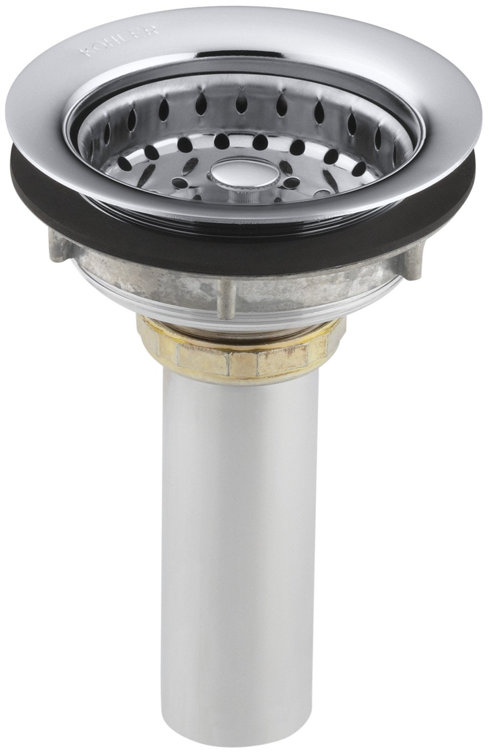 Kohler 122456 K-8813-Cp Stainless Steel Sink Strainer, Polished Chrome,3.5''