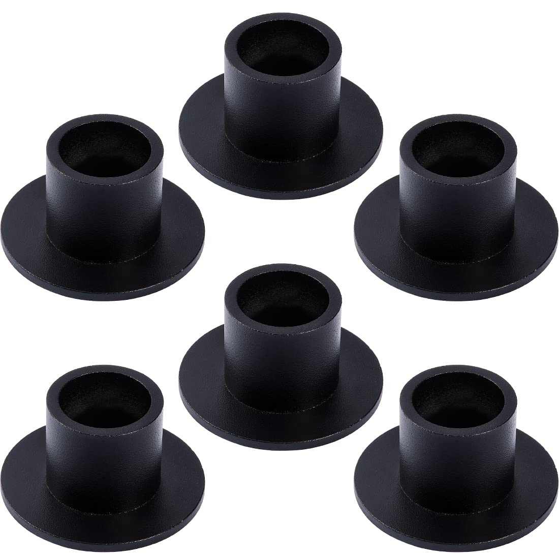Aglary 6PCS Black Taper Candle Holders, Matte Iron Candlestick Holders Centerpieces for Home Decoration, Wedding Anniversary, Pa