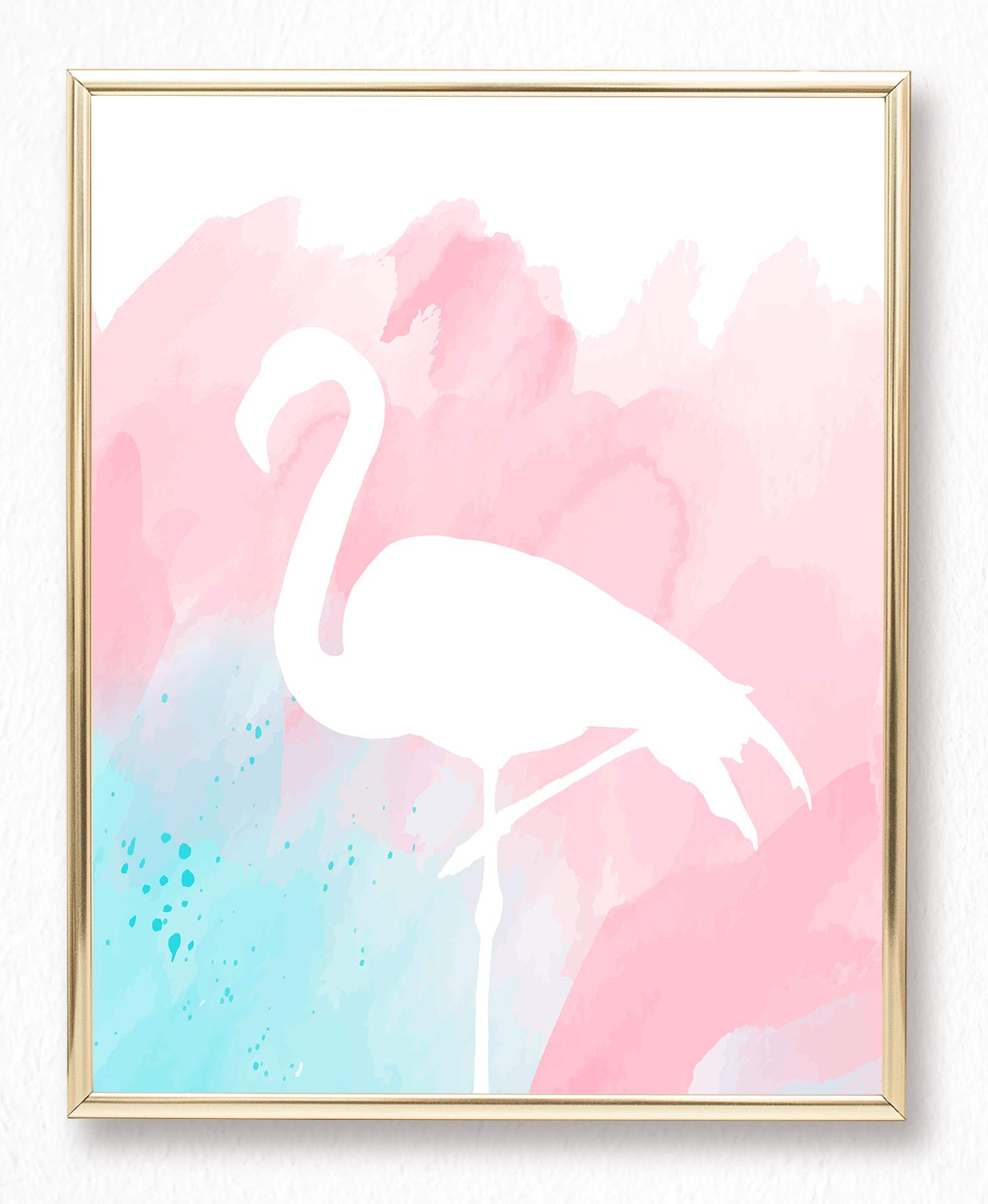Brooke & Vine Teen Girl Room Wall Decor Art Prints (UNFRAMED 8 x 10) Inspirational Wall Art  Motivational Quotes Posters for Kids  Tween Women Office Bedroom  Dorm  Cubicle  Desk - Pineapple  Flamingo