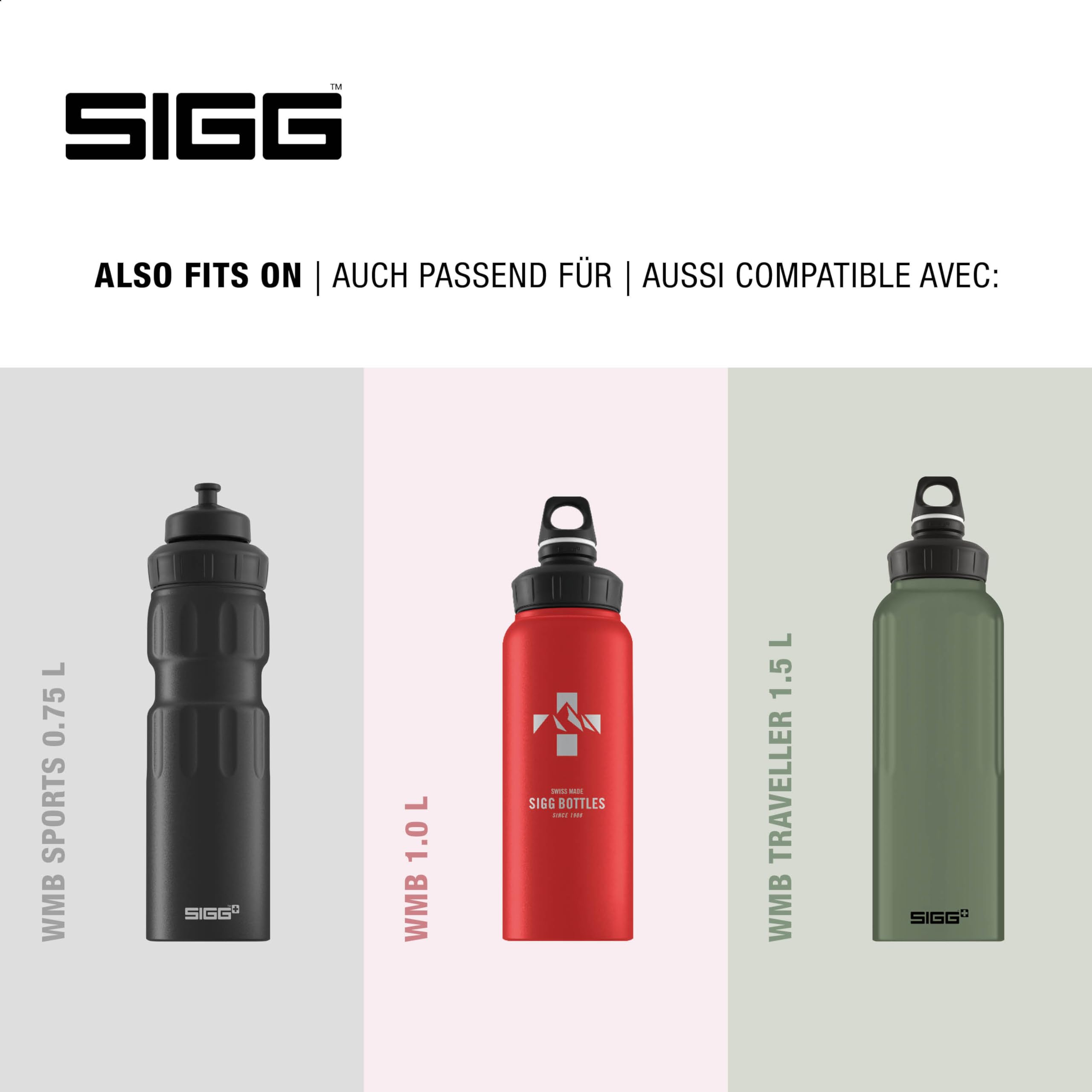 SIGG WMB ONE Top Anthracite Closure (One Size)  Replacement Spare Part for SIGG Drinking Bottle